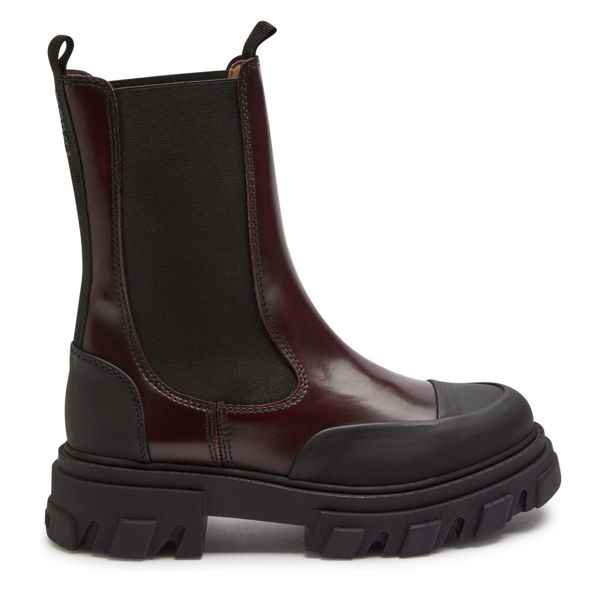 Ganni | Cleated Mid Chelsea Boot | Flannels