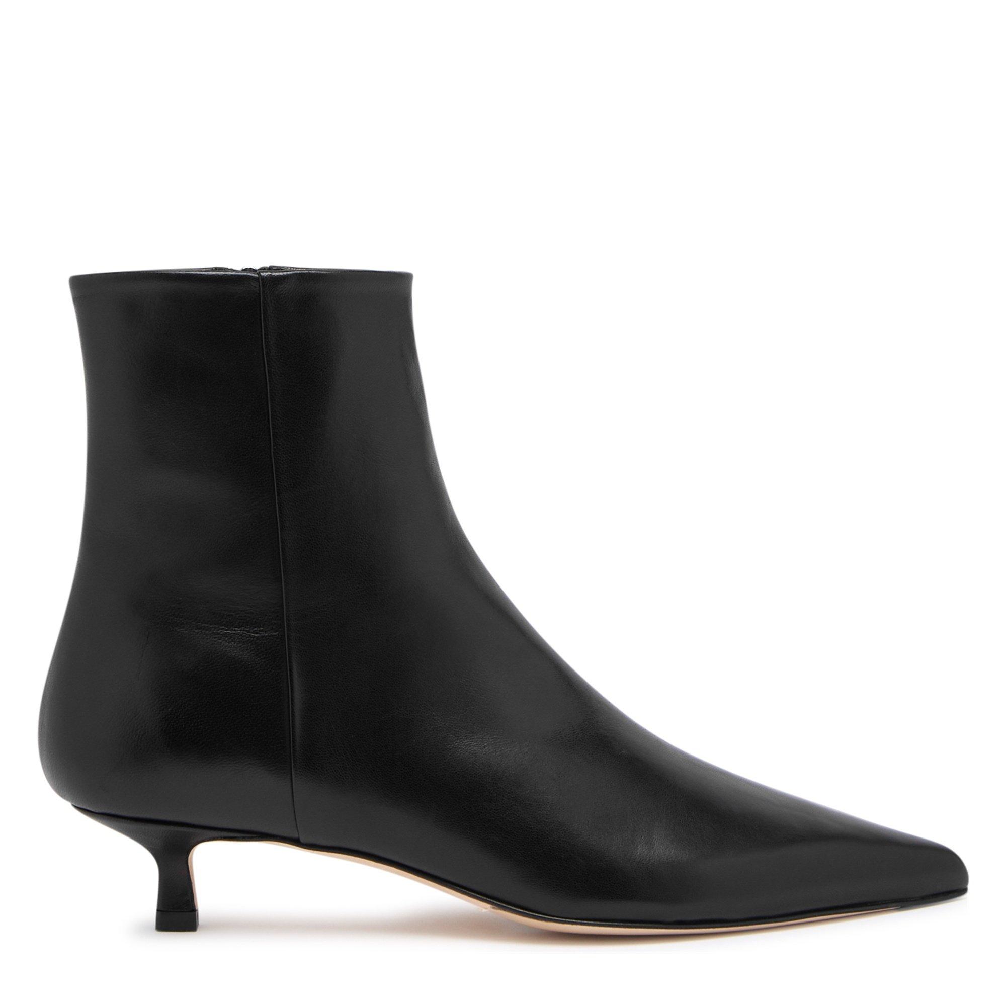 BLACK - Aeyde - SOFIE LEATHER ANKLE BOOT