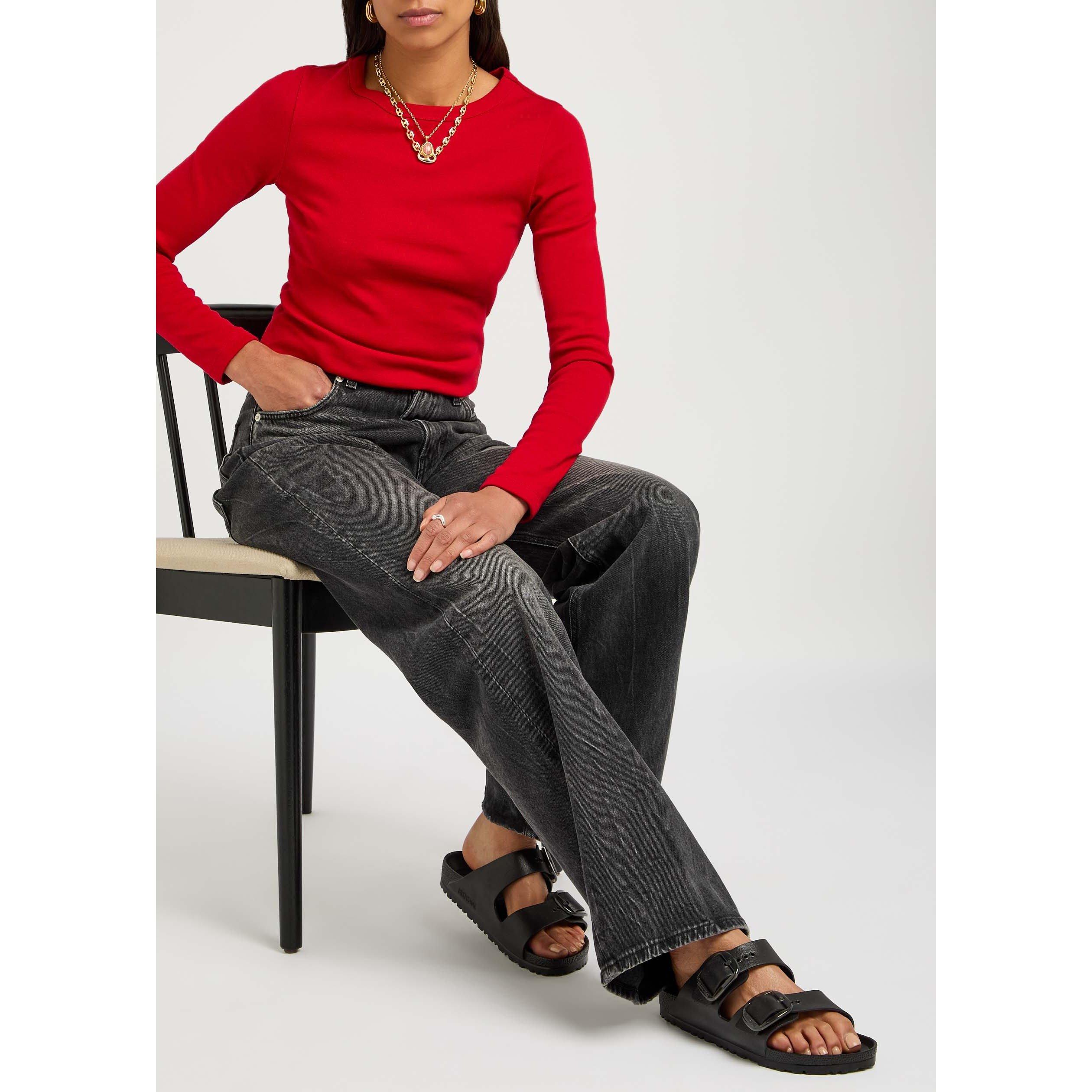 BLACK - Birkenstock - Women's Arizona Big Buckle EVA Flat Sandals - 3