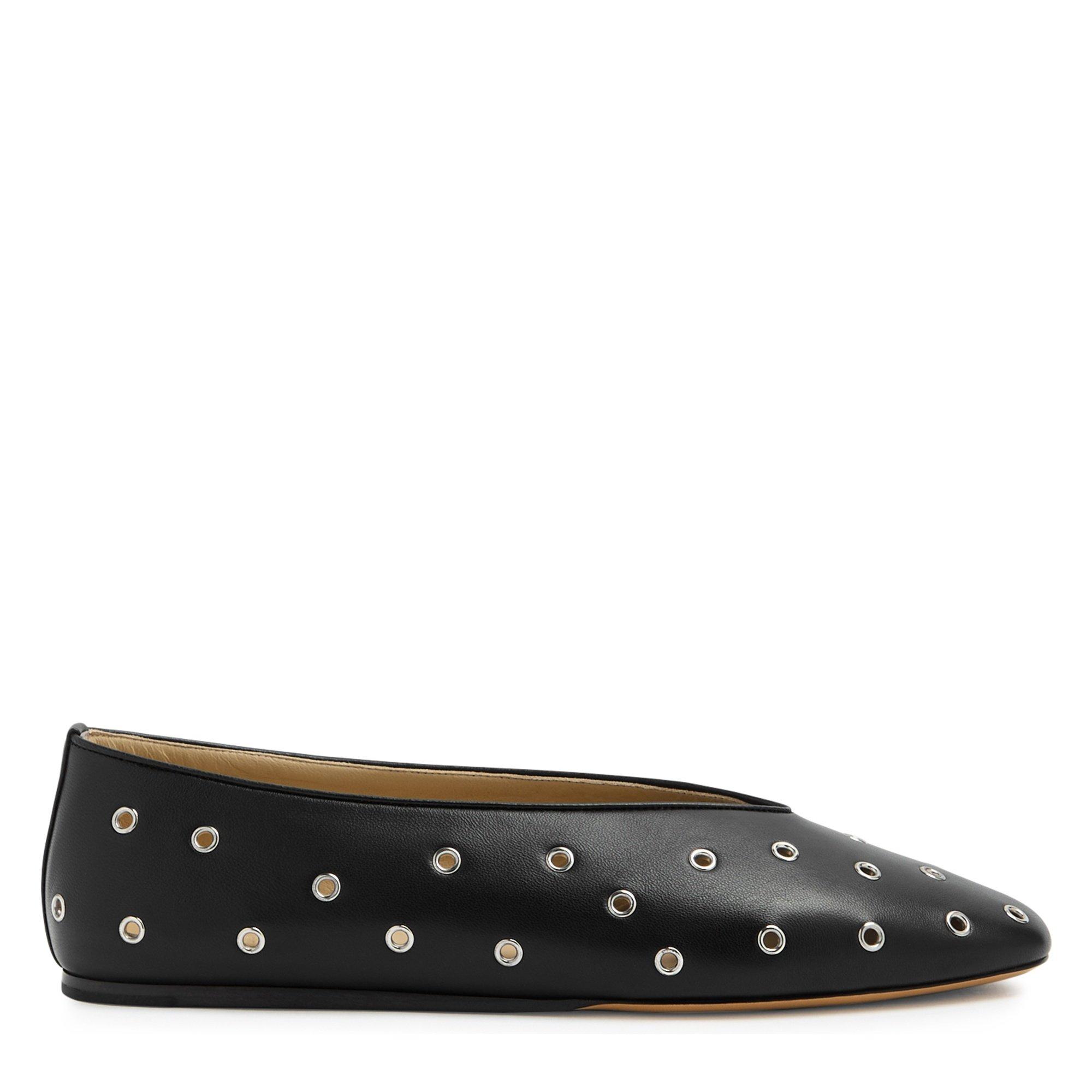 BLACK - Beryl - REGENCY EYELET BALLET FLAT