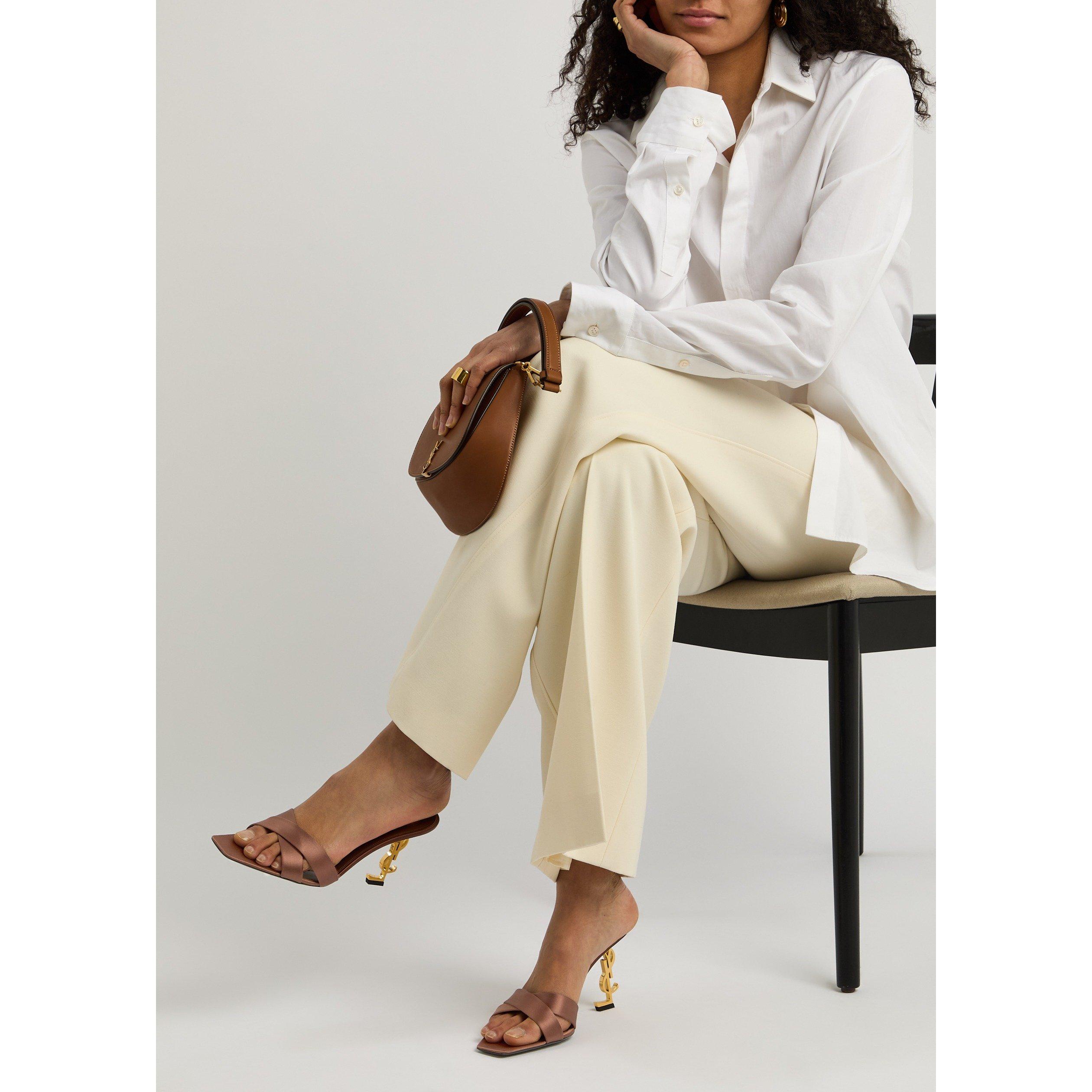 TAN - Saint Laurent - OPYUM 85 SANDAL - 3