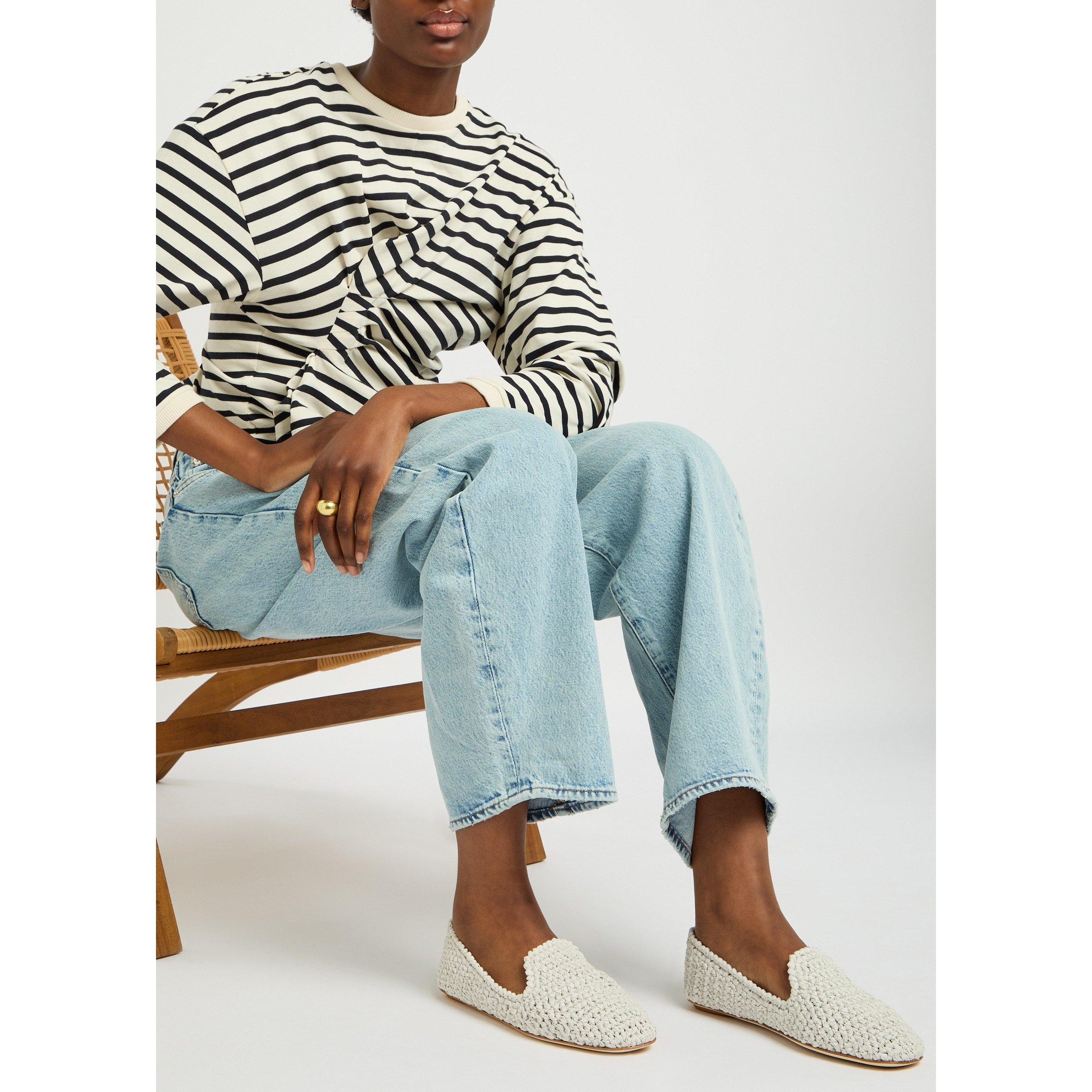 NATURAL - Moncler - Women's Waever Woven Loafers - 3