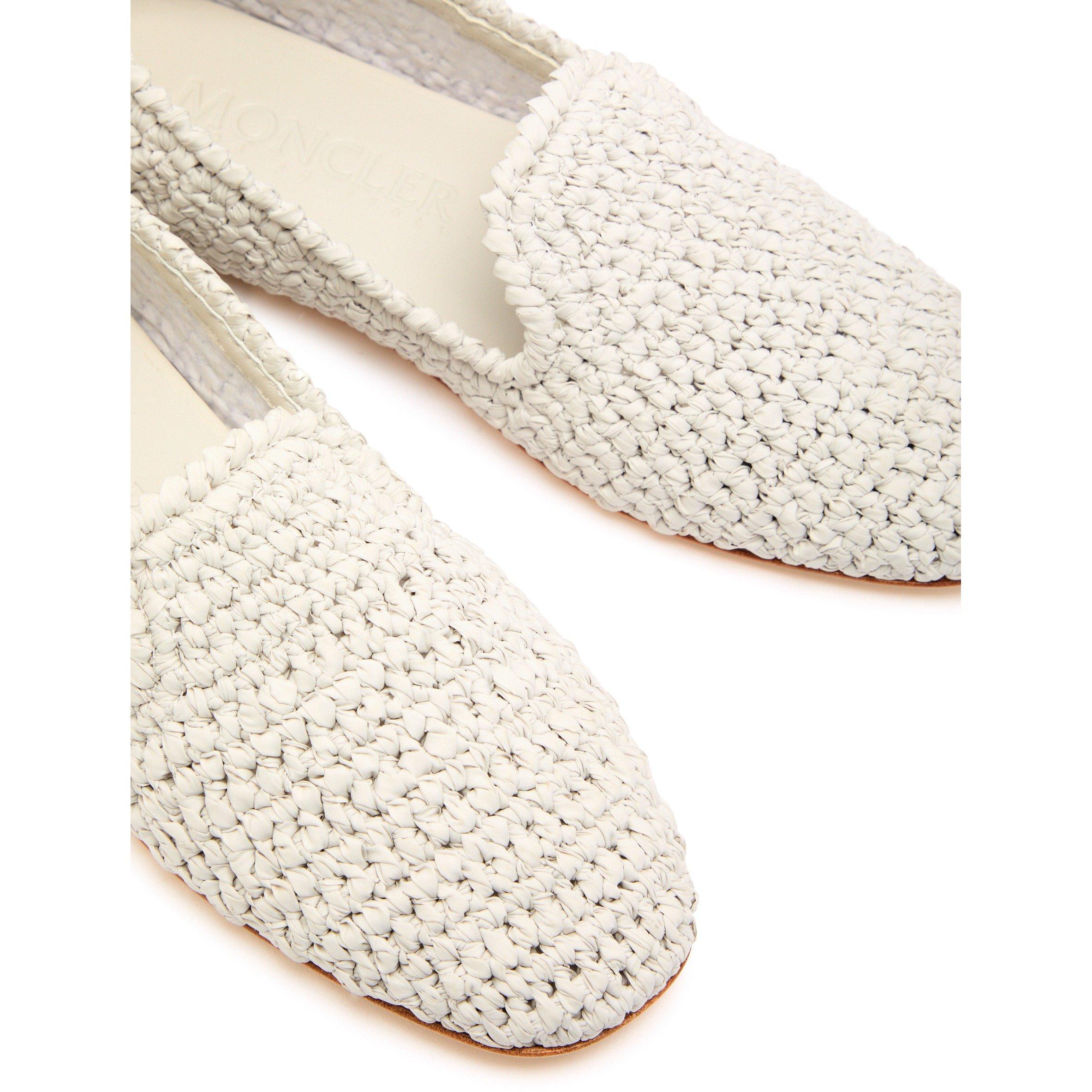 NATURAL - Moncler - Women's Waever Woven Loafers - 4