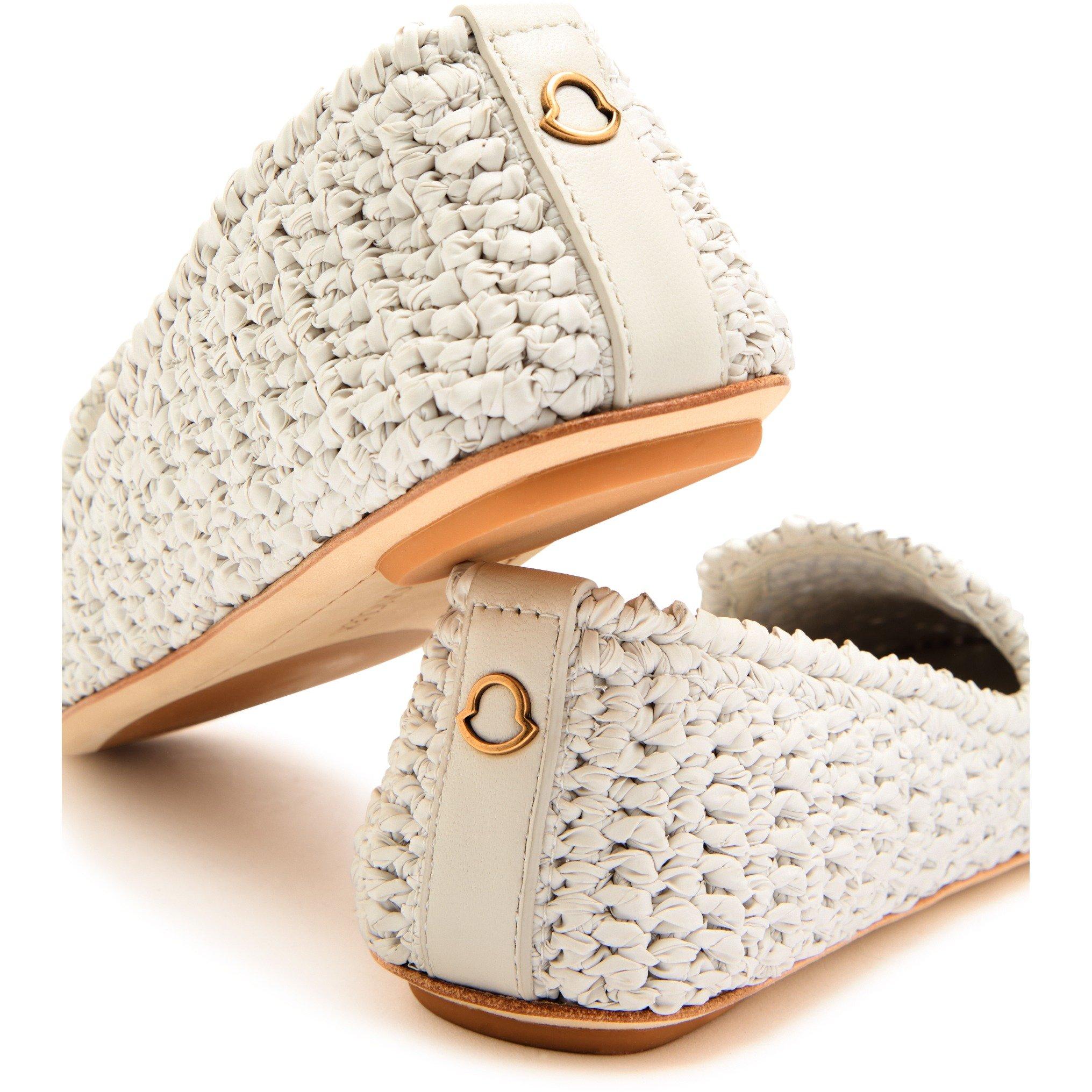 NATURAL - Moncler - Women's Waever Woven Loafers - 5