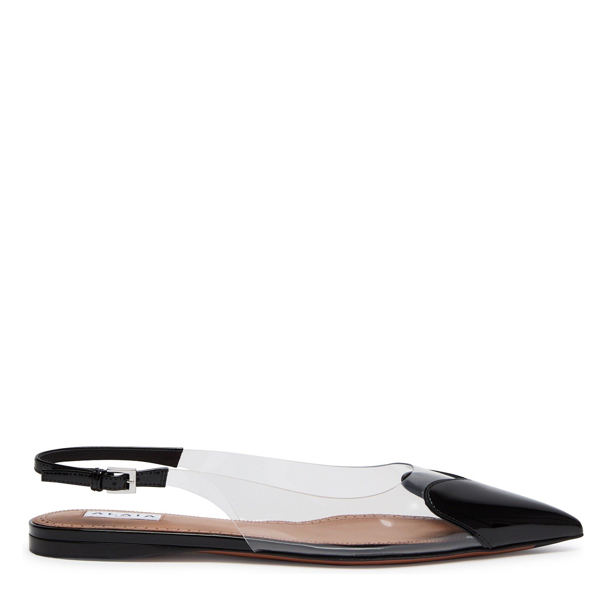 BLACK AND OTHER - Alaia - LE COEUR FLAT SLINGBACK - 1