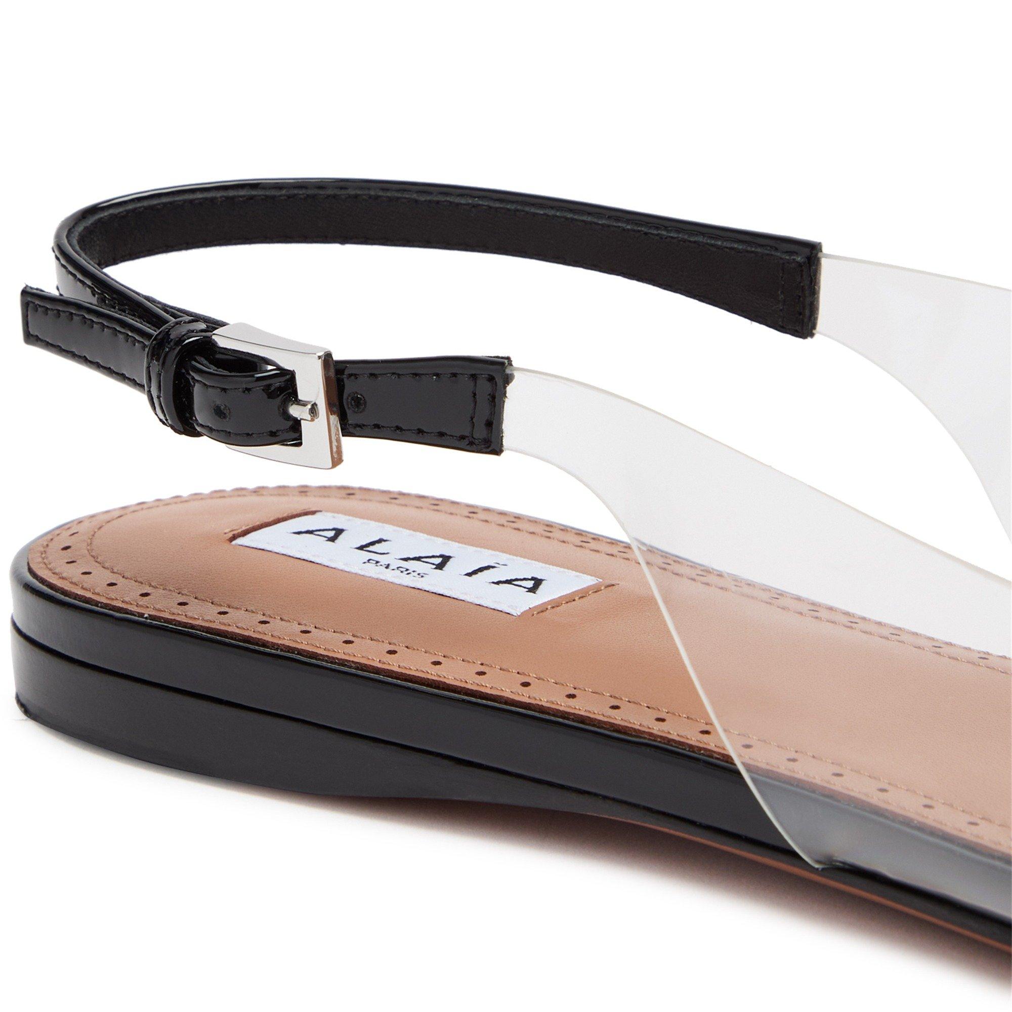 BLACK AND OTHER - Alaia - LE COEUR FLAT SLINGBACK - 5