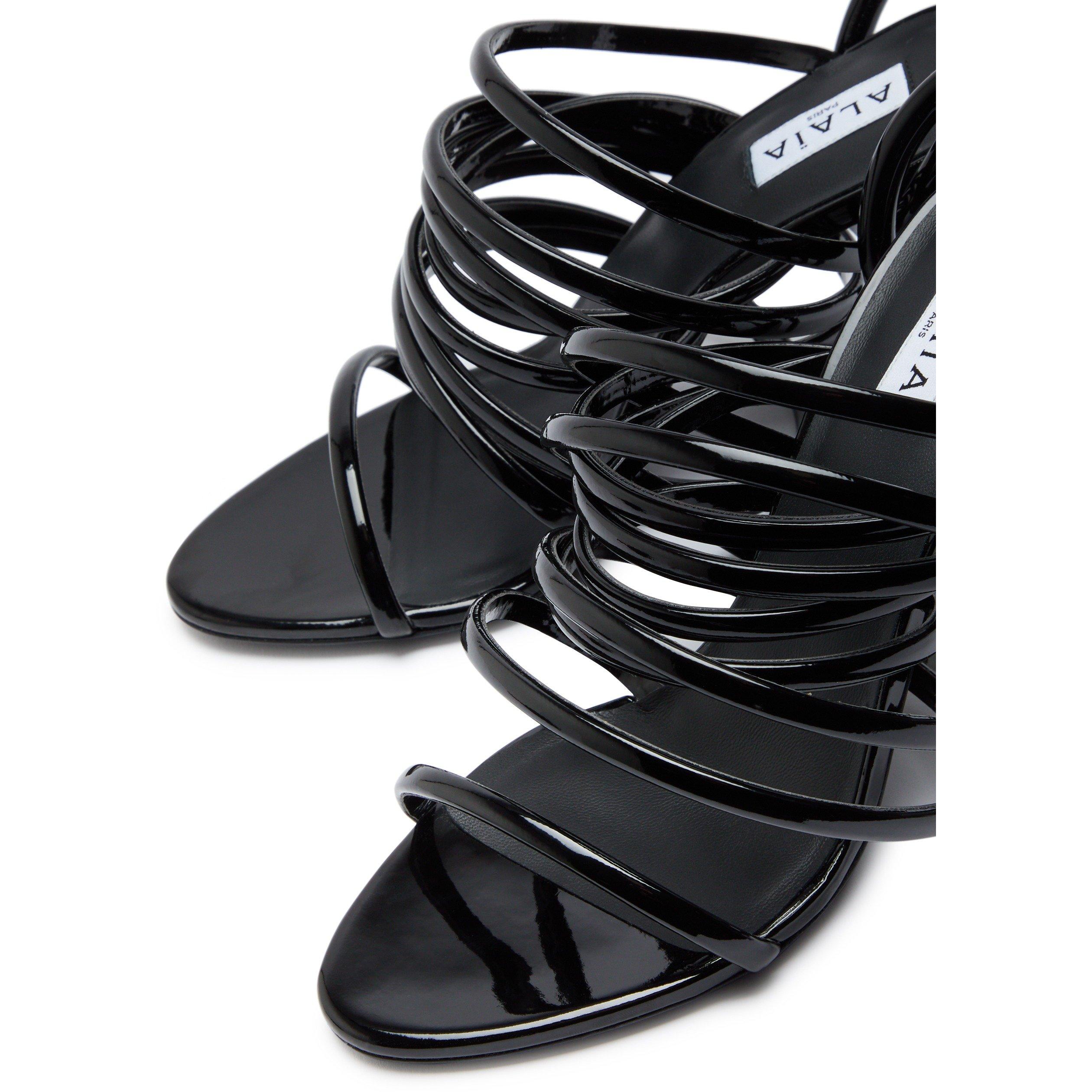 BLACK - Alaia - Strappy Sandals 90 - 4