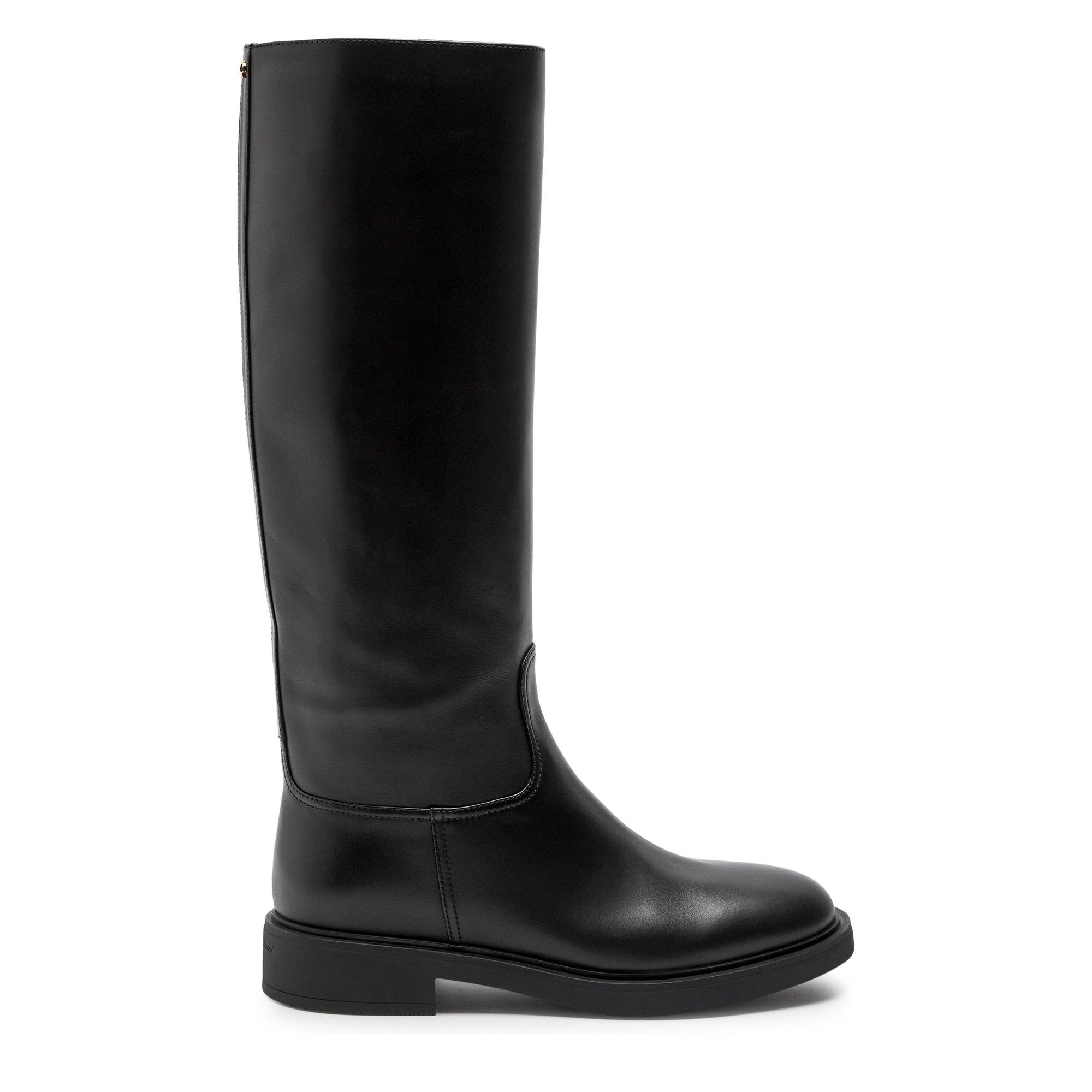 BLACK - Gianvito Rossi - ASCOTT LEATHER BOOT - 1