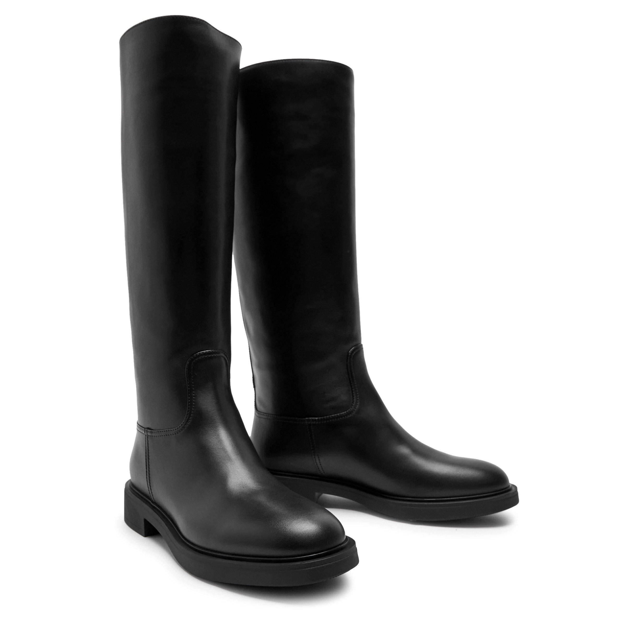 BLACK - Gianvito Rossi - ASCOTT LEATHER BOOT - 3