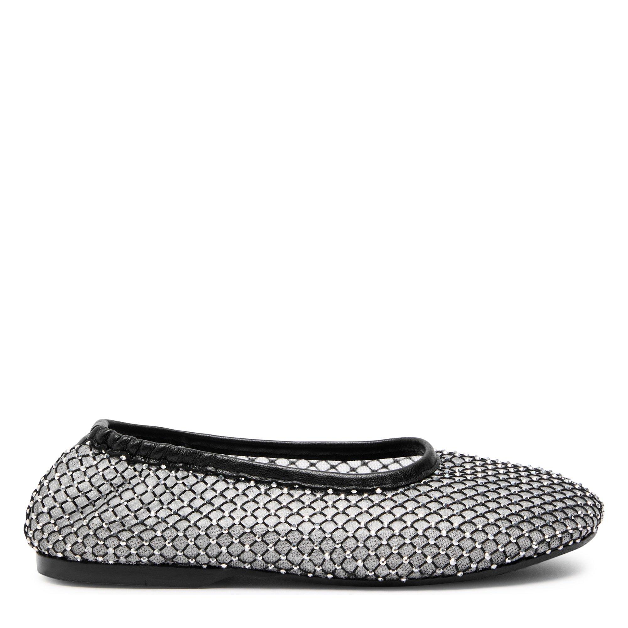 BLACK - Alohas - Lorain Mesh Glow Black Leather