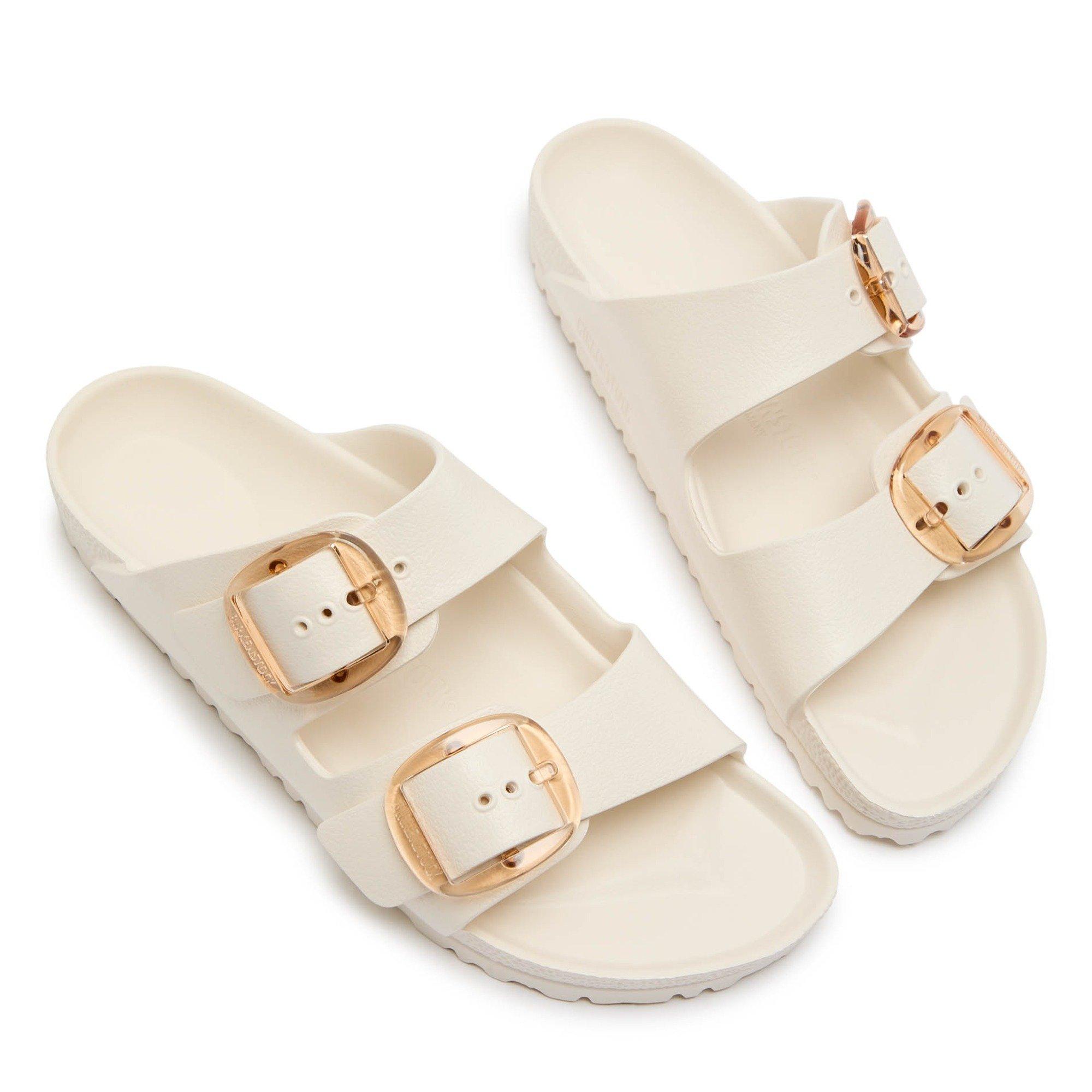 IVORY - Birkenstock - Women's Arizona Big Buckle Flat Sandals - 3