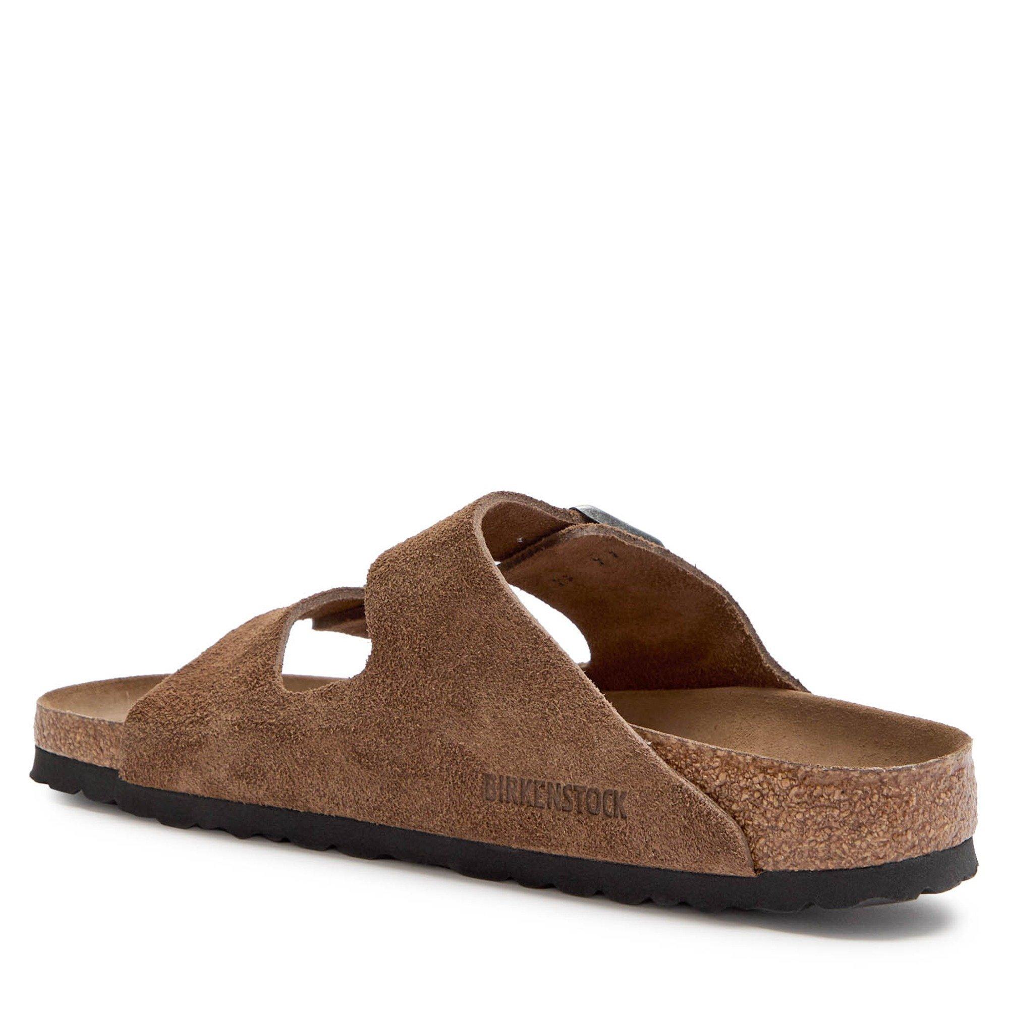 BROWN - Birkenstock - Women's Arizona SFB Suede Flat Sandals - 2