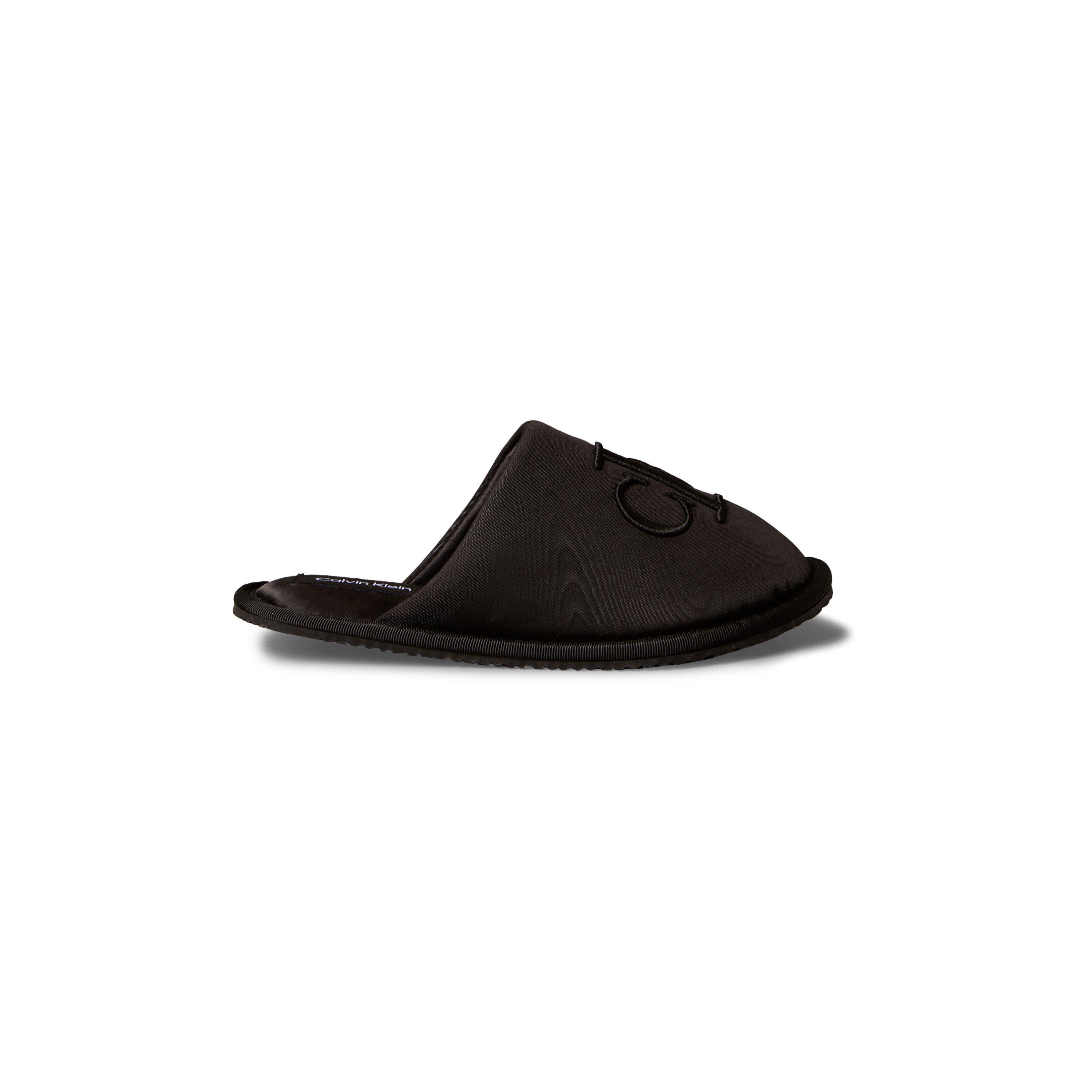 Calvin Klein Women's Satin Mule Slippers - Black - 7 (41)