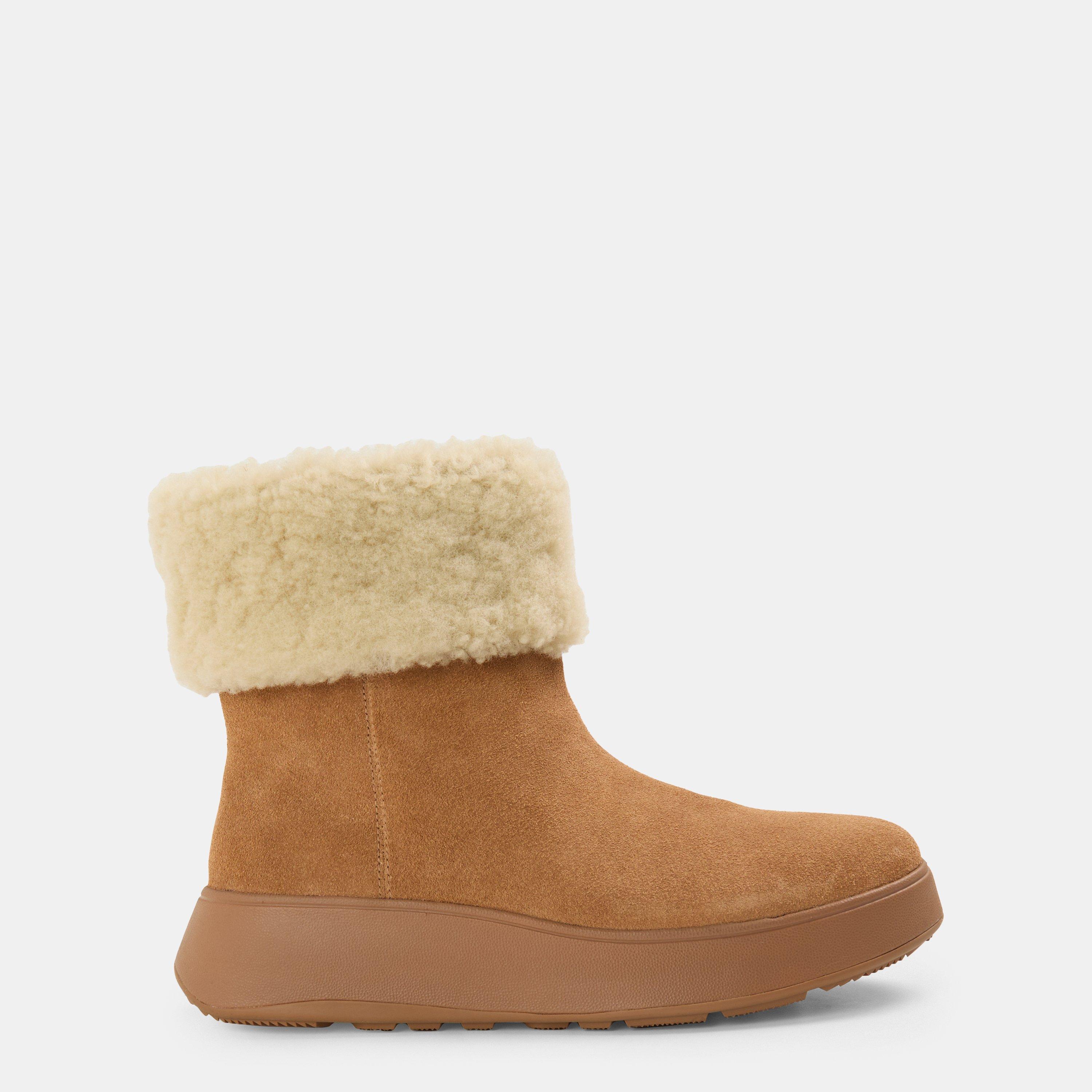 Desert Tan - FitFlop - Women's Shearling Snug Boots - 1