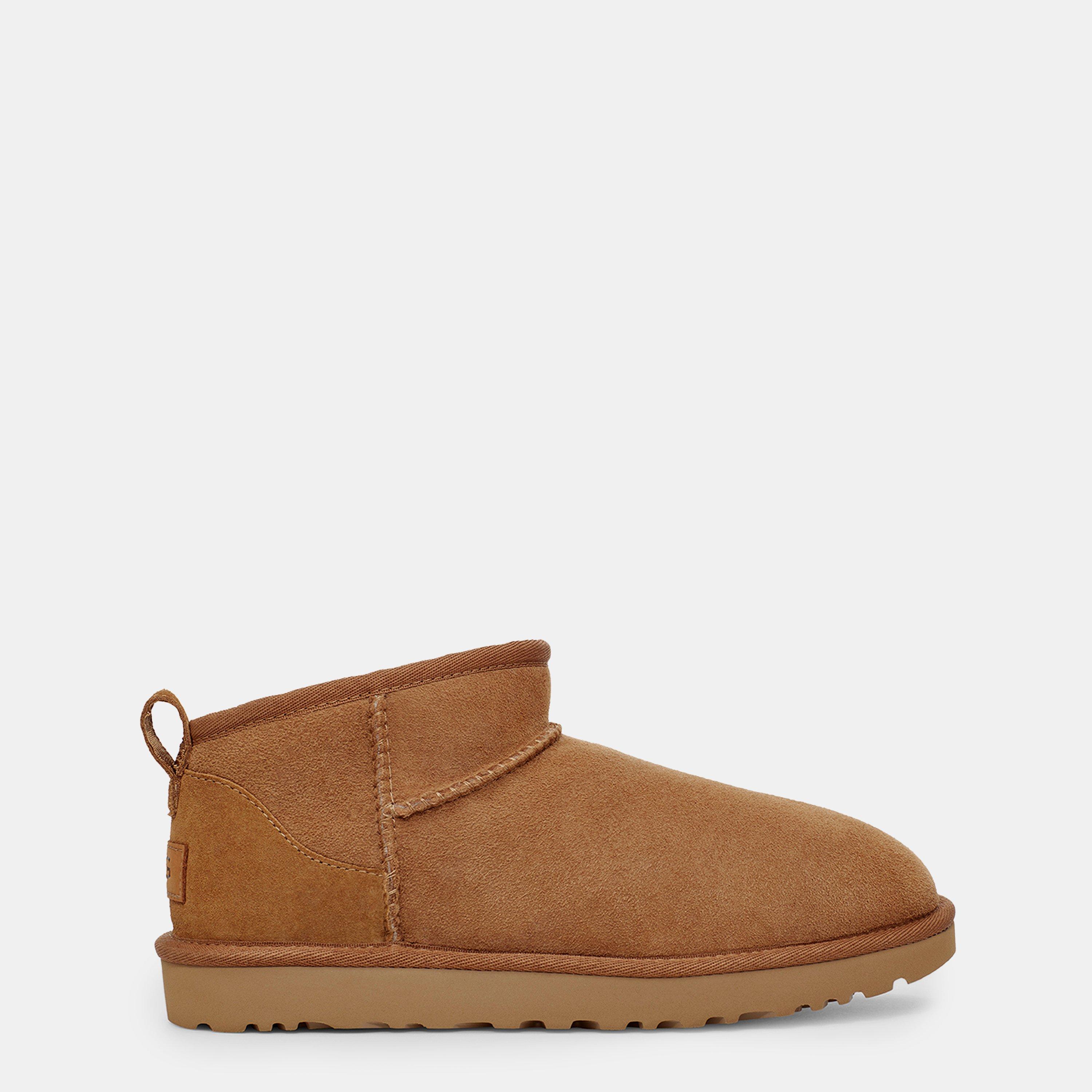 Ugg Women's Ultra Mini Snug Boots In Chestnut