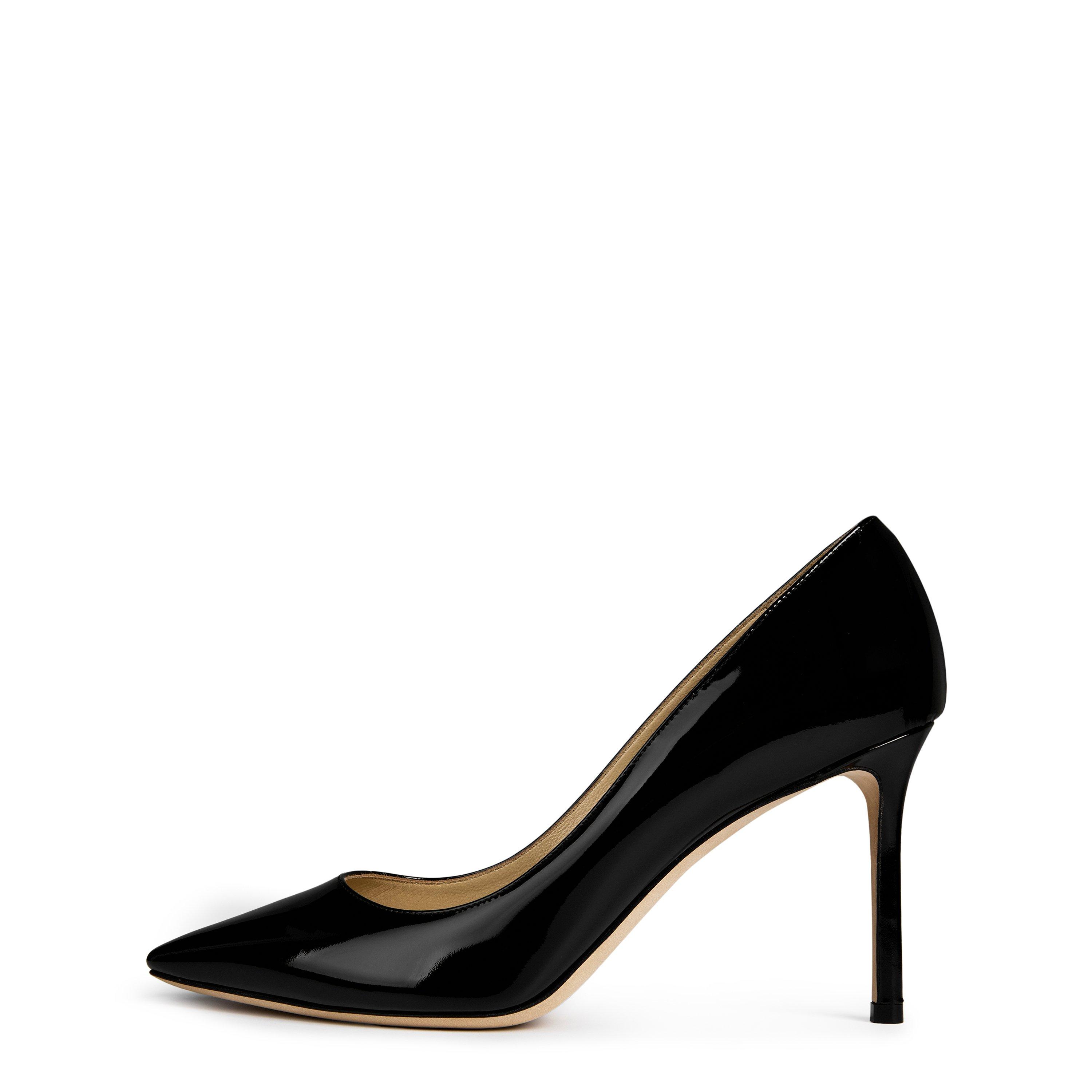 Black - Jimmy Choo - Romy 85 Patent Heels - 3