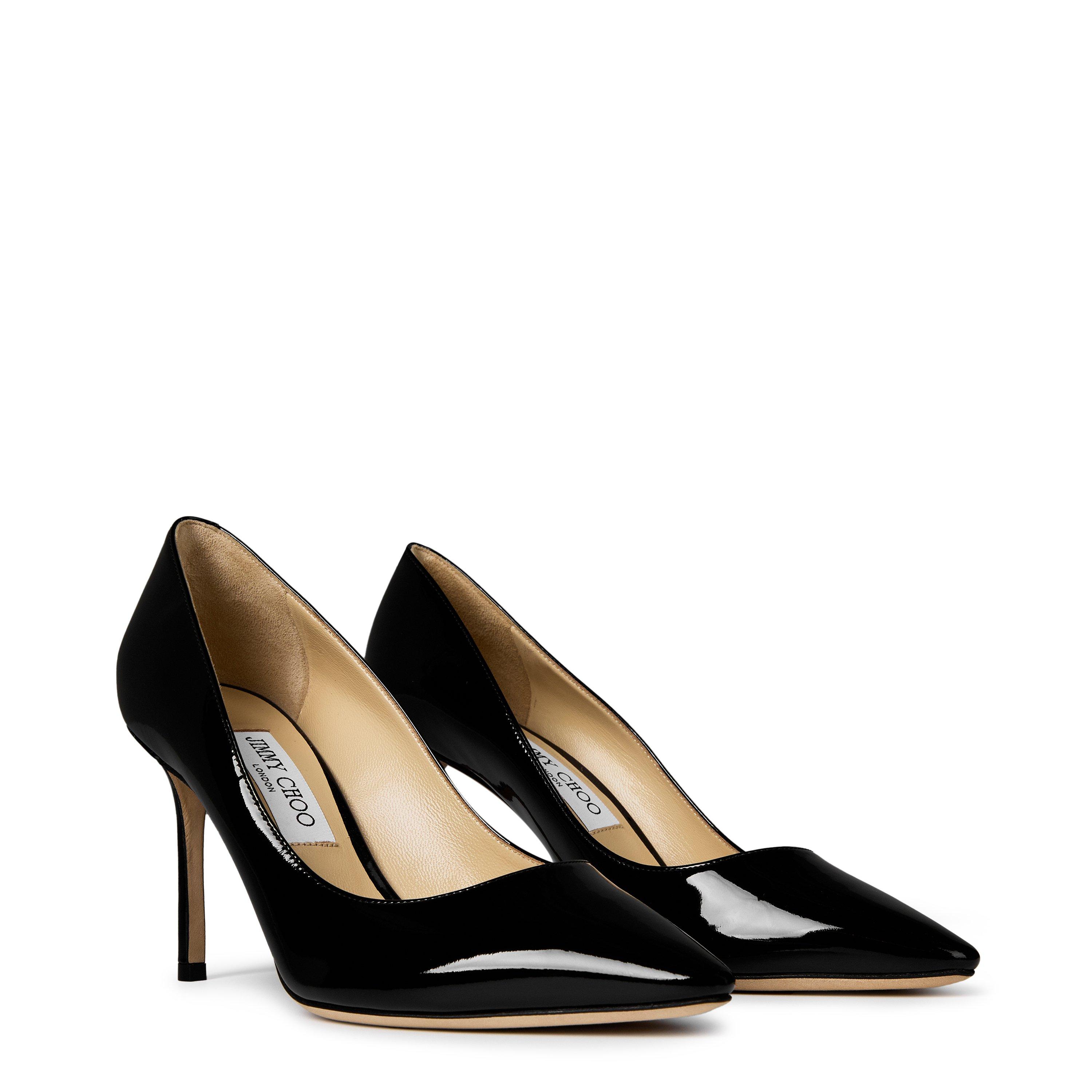 Black - Jimmy Choo - Romy 85 Patent Heels - 4