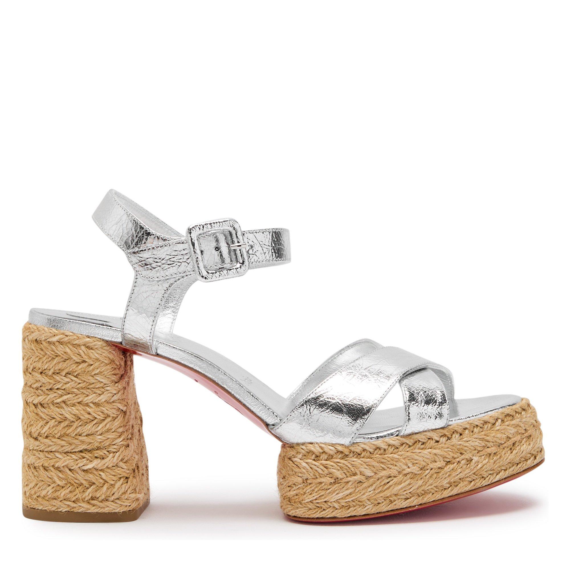 SILVER AND OTHE - Christian Louboutin - CALAKALA 85 ESPADRILLE - 1