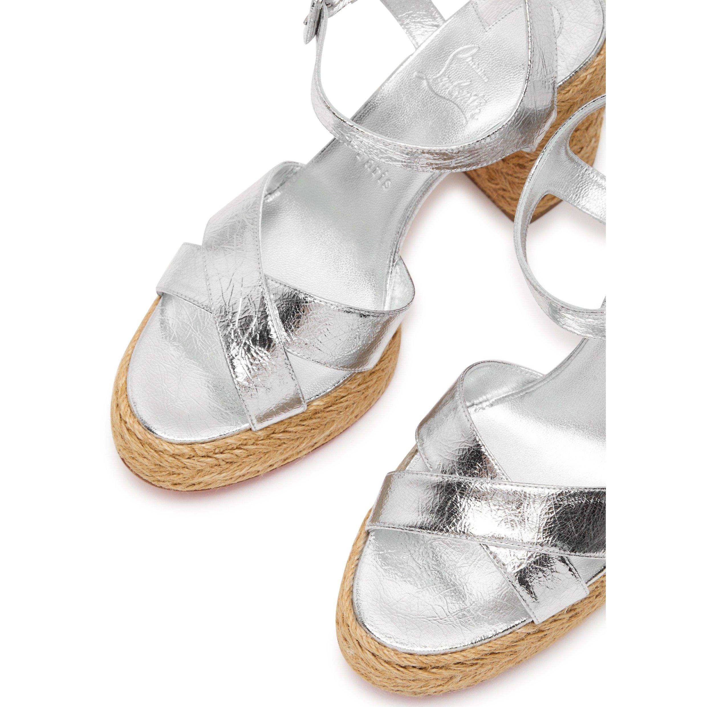 SILVER AND OTHE - Christian Louboutin - CALAKALA 85 ESPADRILLE - 3