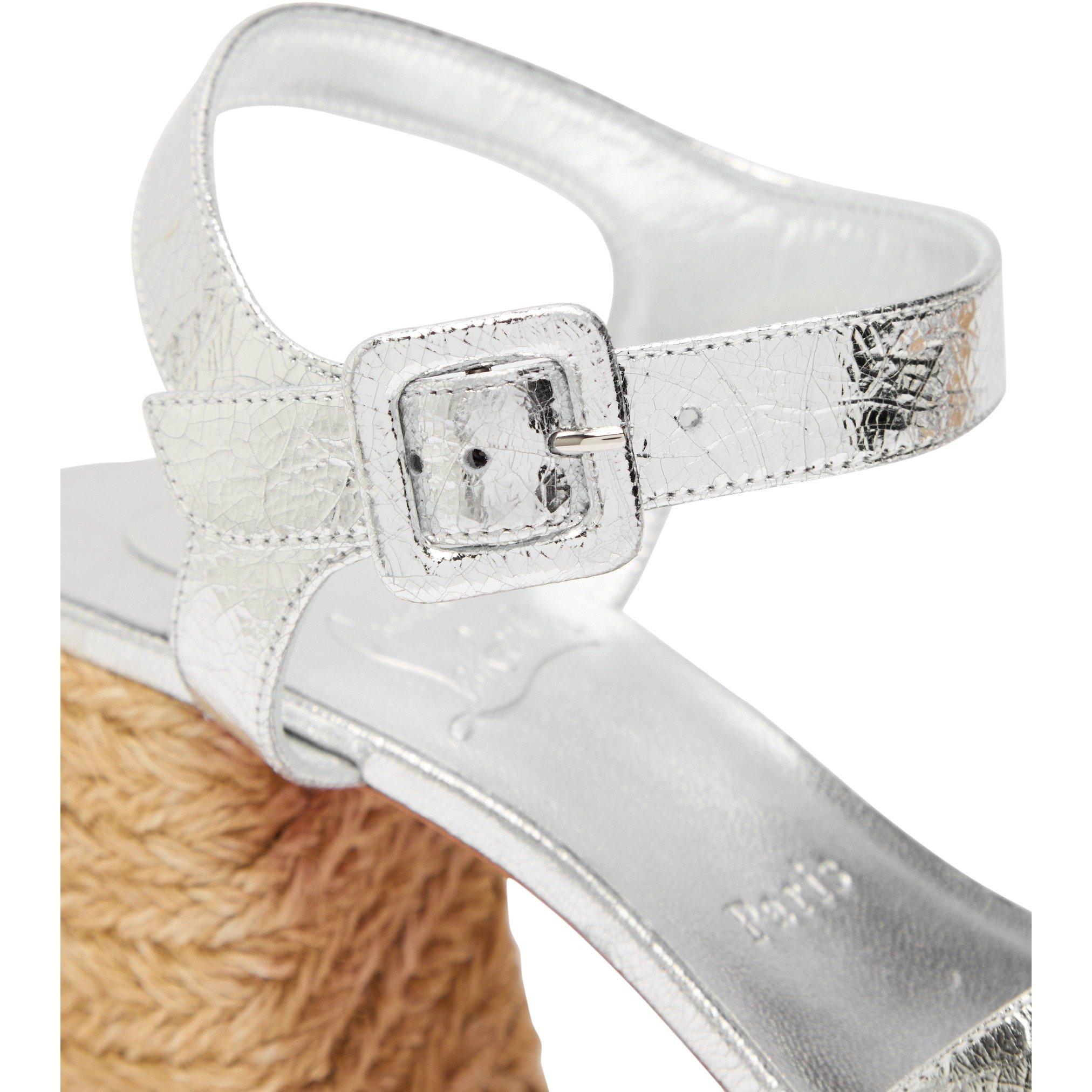 SILVER AND OTHE - Christian Louboutin - CALAKALA 85 ESPADRILLE - 4