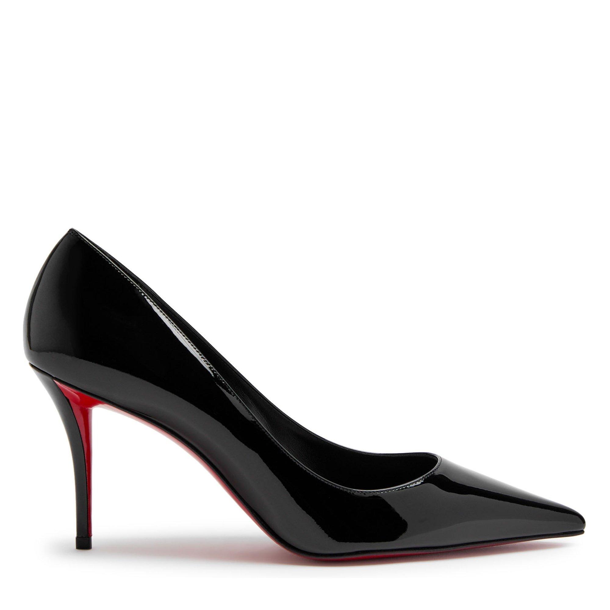 BLACK - Christian Louboutin - Women's Miss Z 80 Patent Leather Stiletto Heels - 1