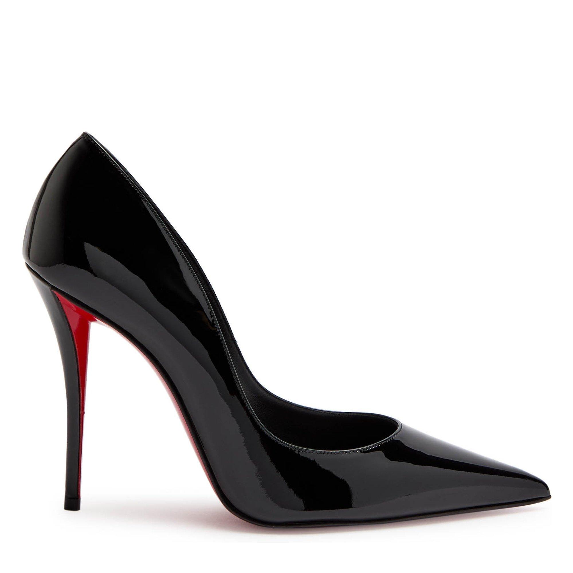 BLACK - Christian Louboutin - Women's Miss Z 100 Patent Stiletto Heels - 1