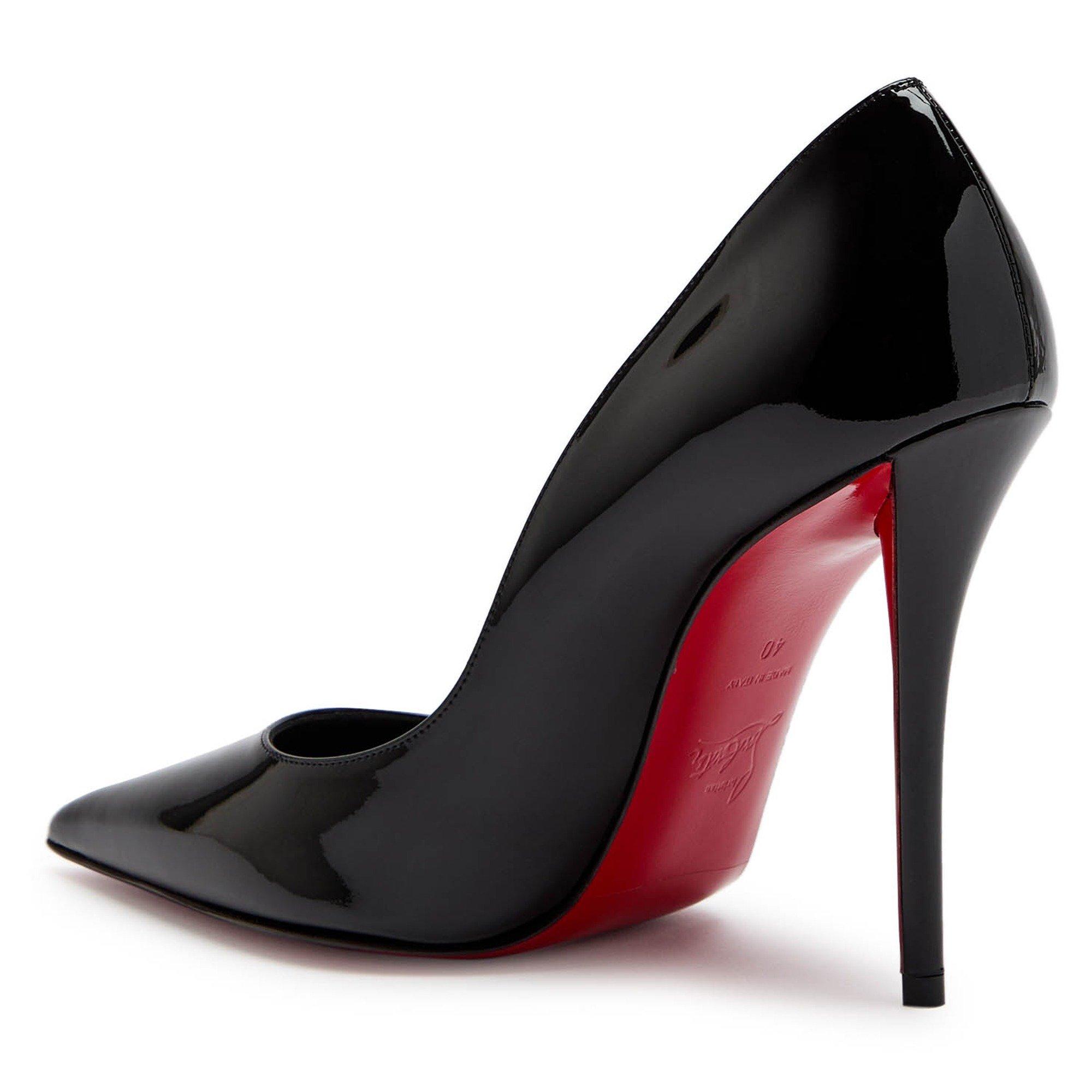 BLACK - Christian Louboutin - Women's Miss Z 100 Patent Stiletto Heels - 2