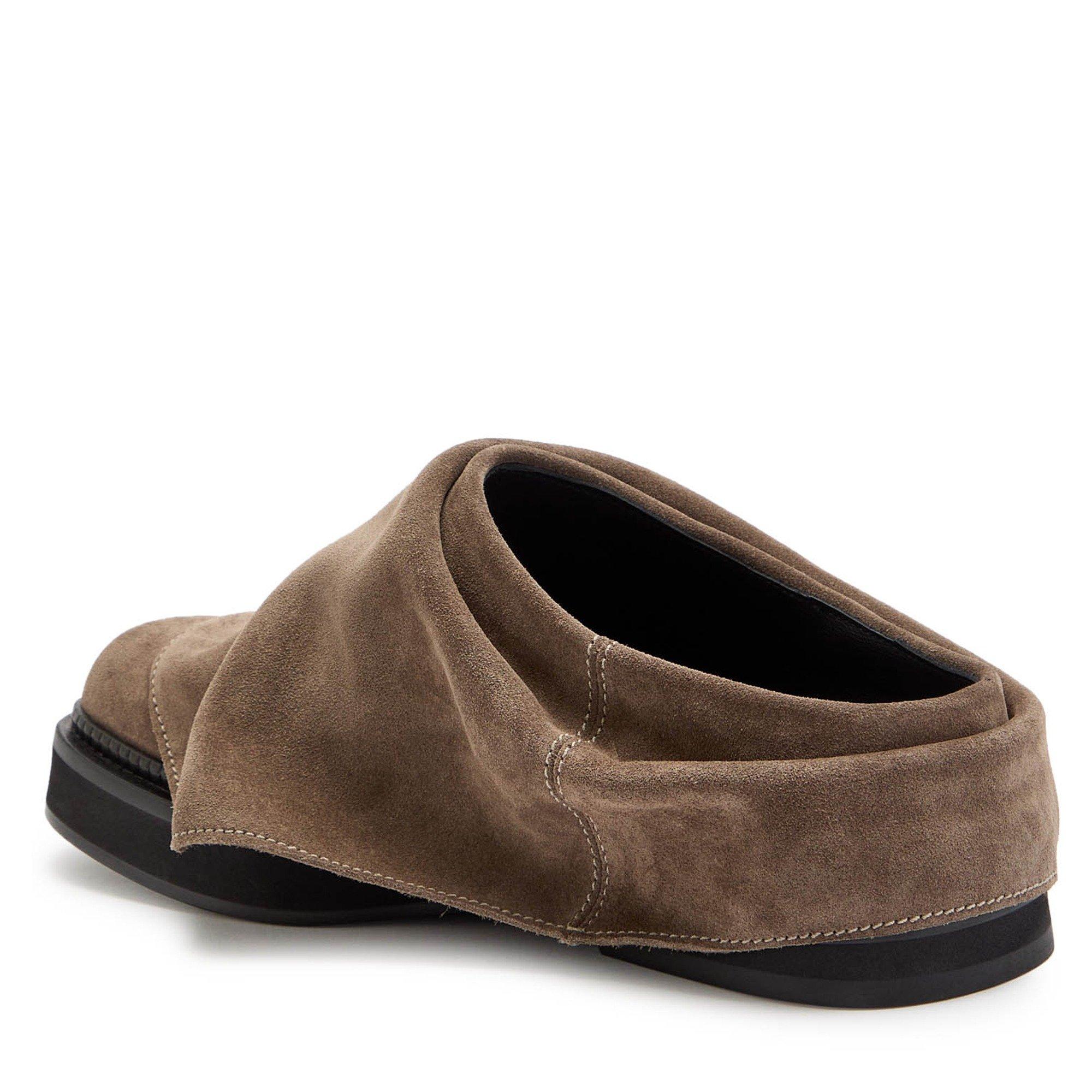 TAUPE - The Attico - Mini Robin sabot suede09 - 2