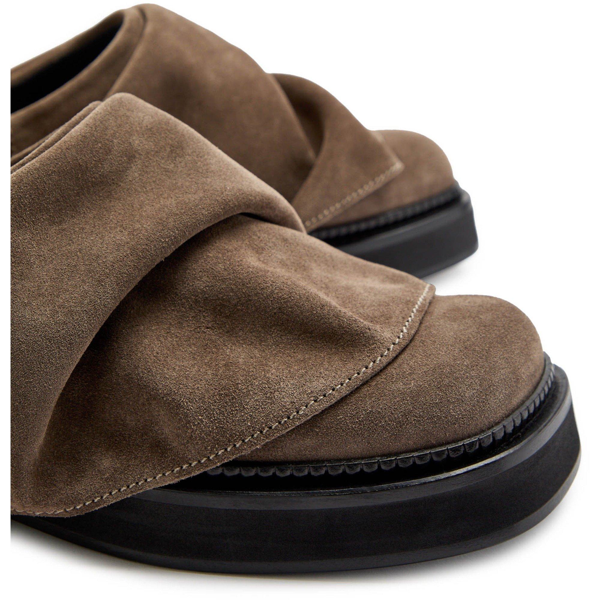TAUPE - The Attico - Mini Robin sabot suede09 - 4