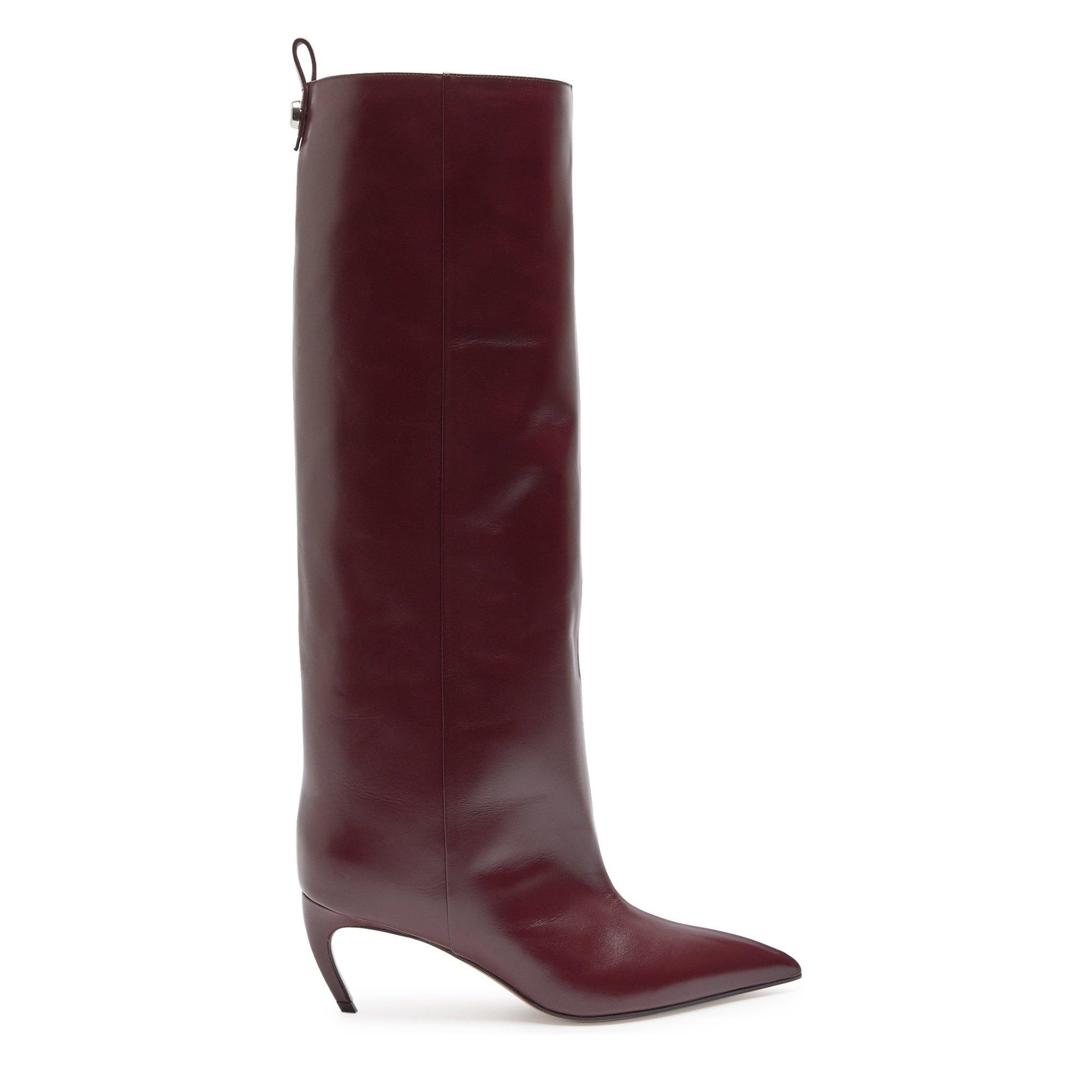 BURGUNDY - The Attico - Lea boot 65mm