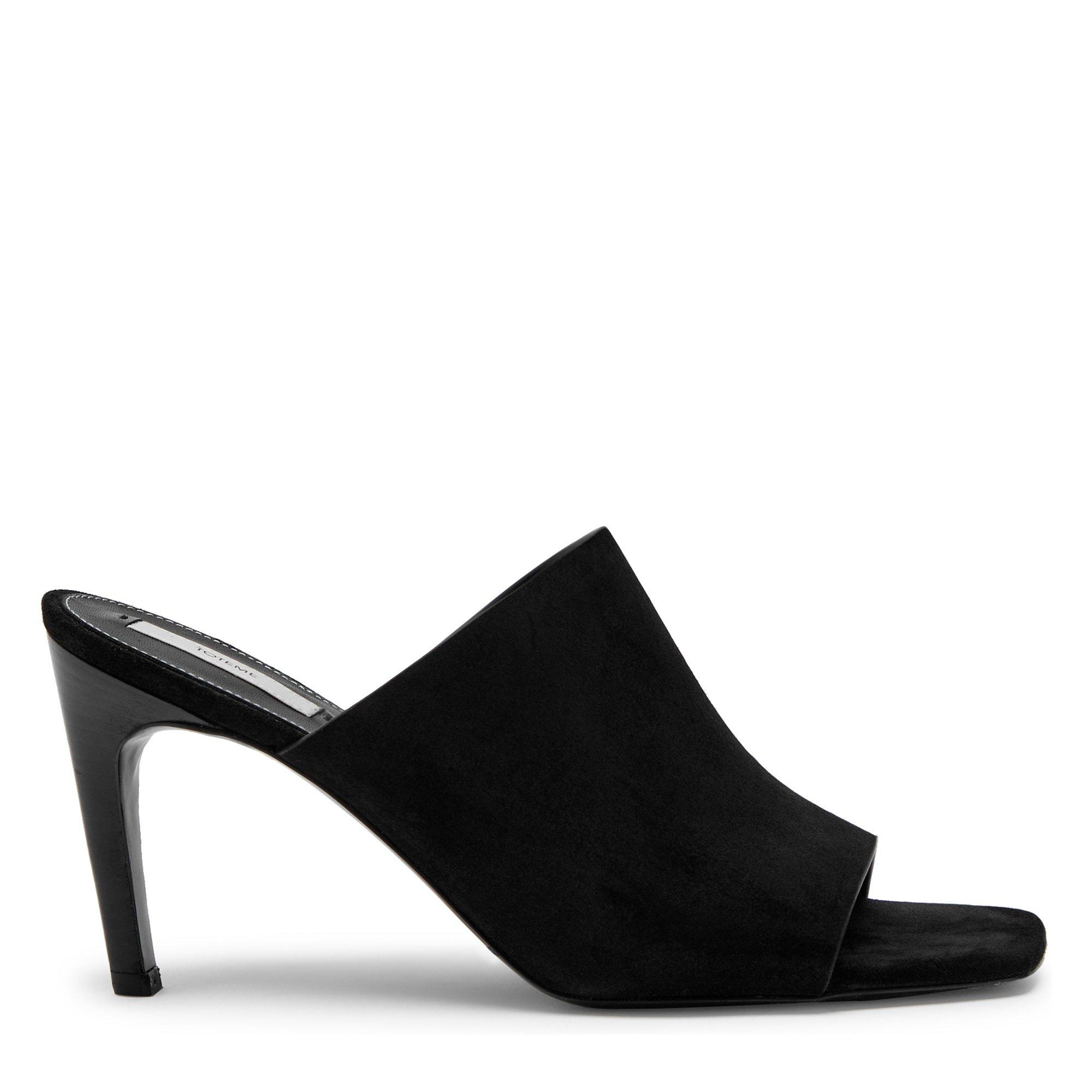 Toteme Velour-Leather Bandeau Mules