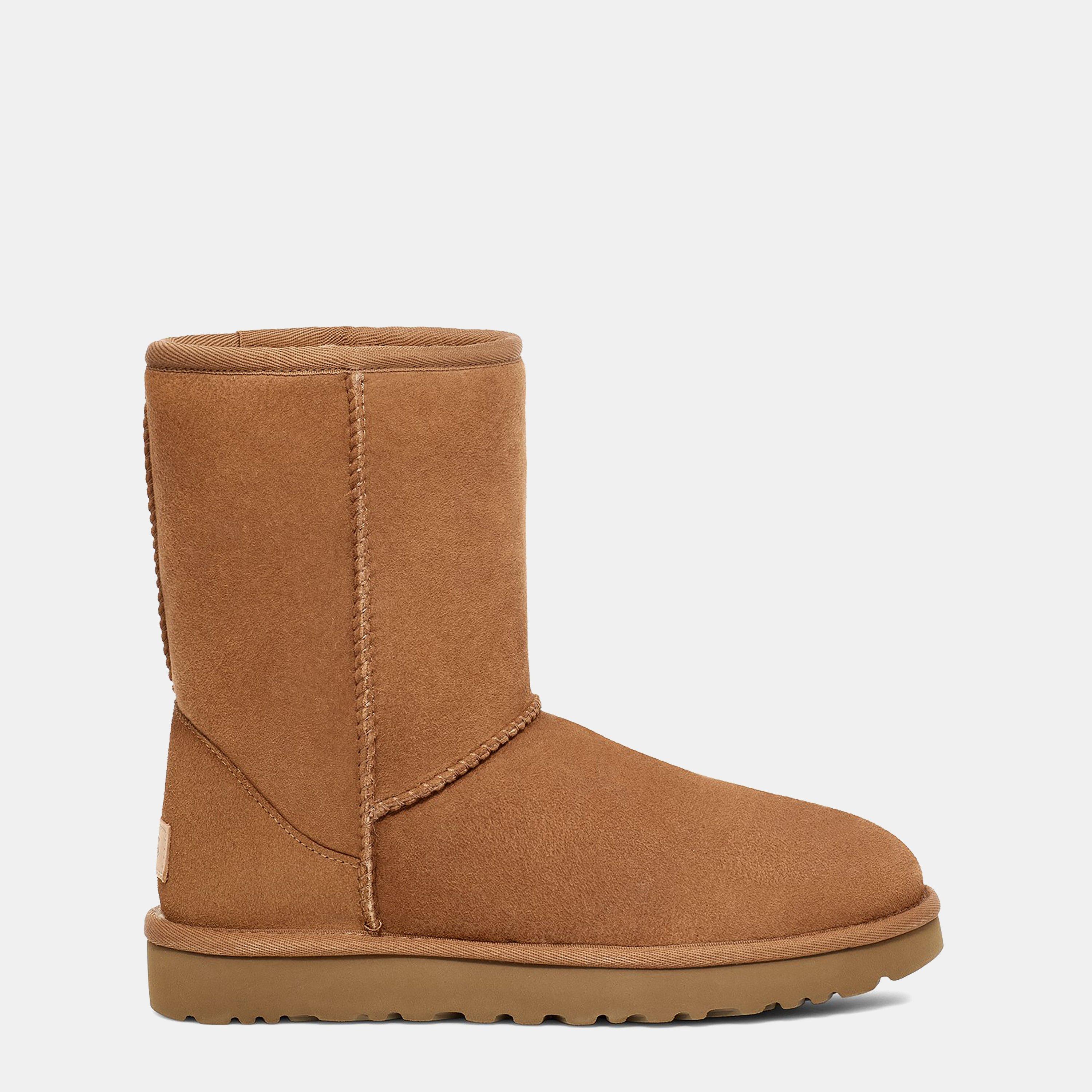Ugg Women's Classic Short Snug Boots In Chestnut