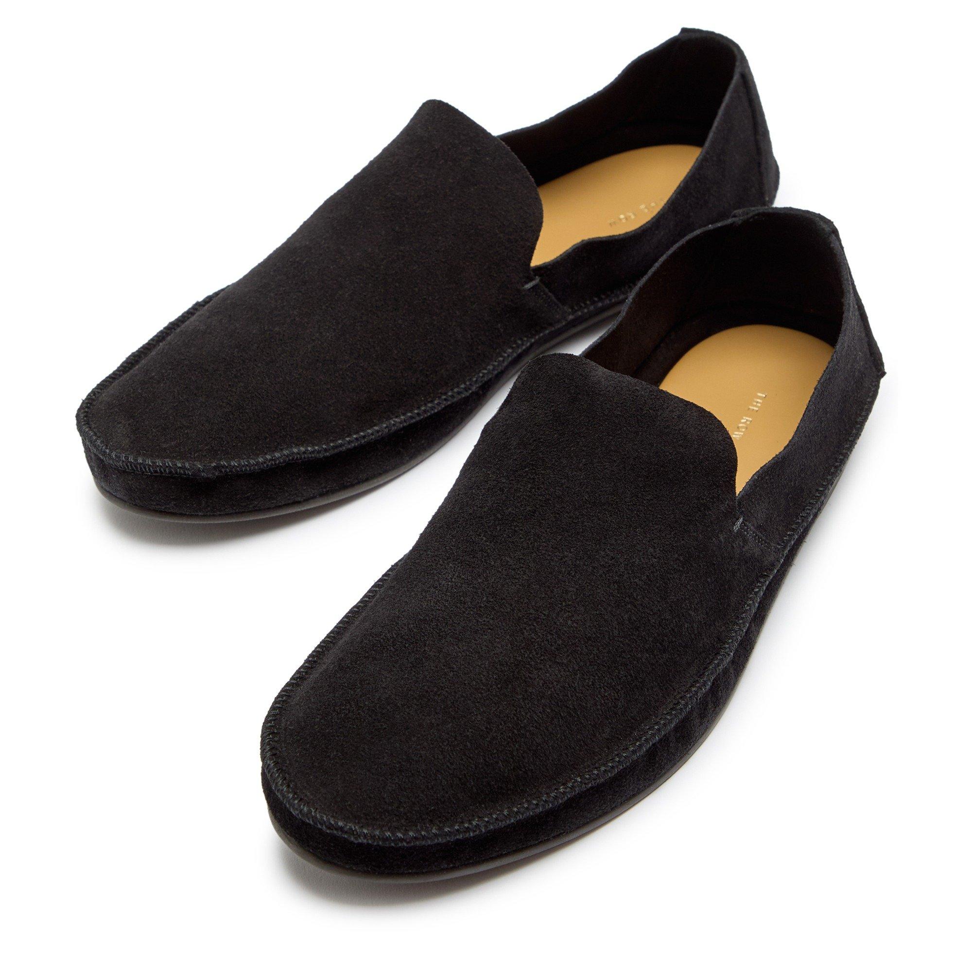 BLACK - The Row - Women's Tyler Suede Loafers - 3