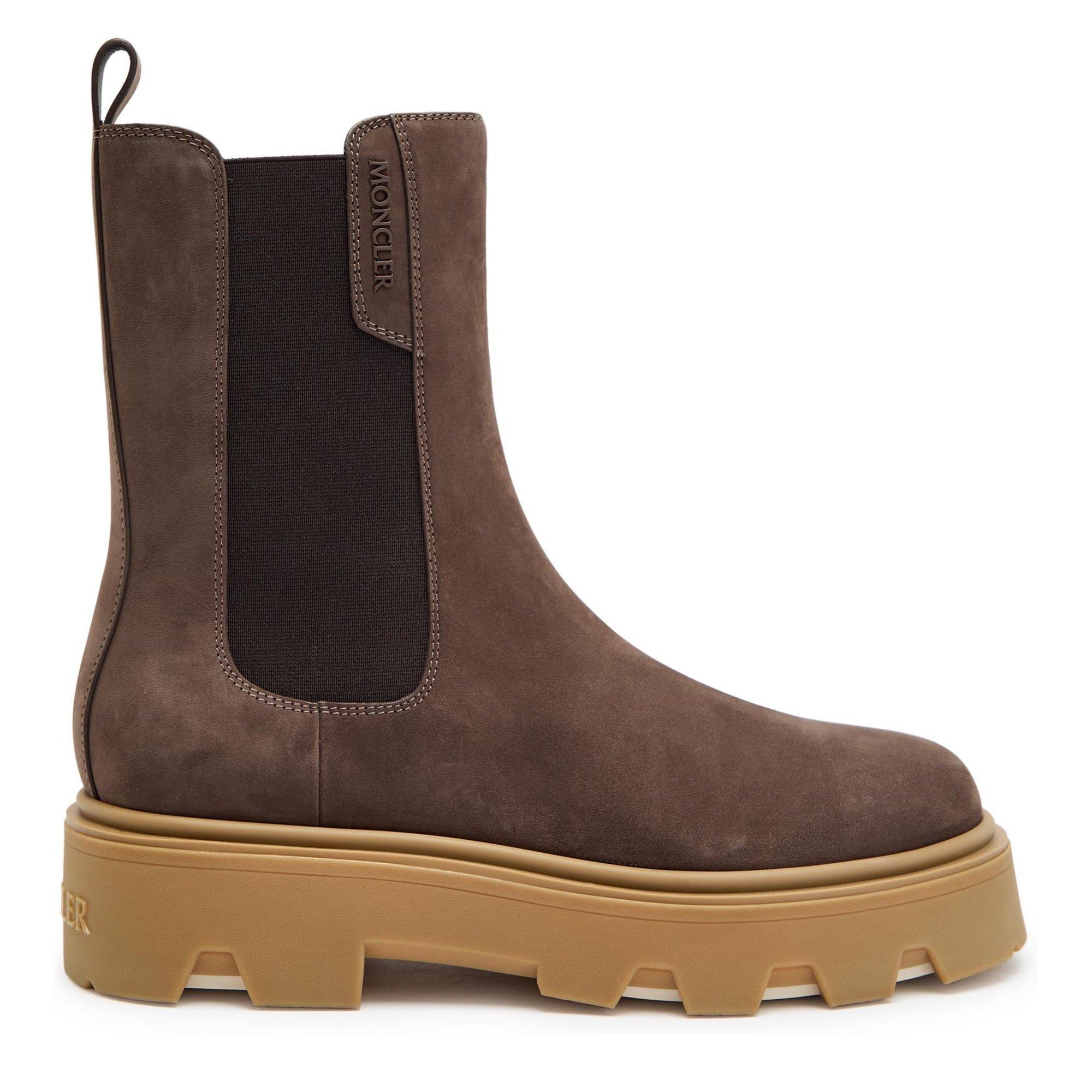 BROWN - Moncler - AUREA CHELSEA ANKLE BOOTS - 1