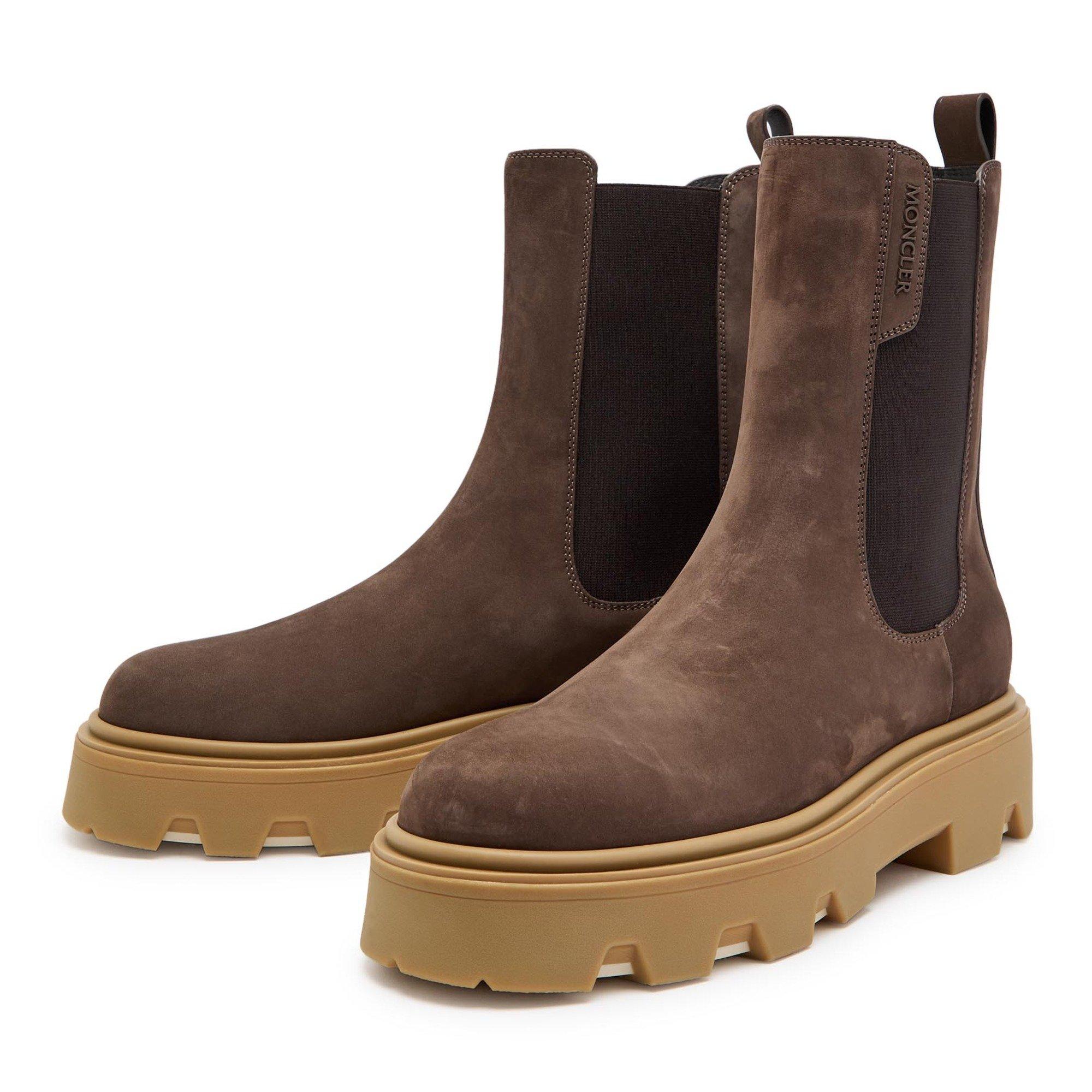 BROWN - Moncler - AUREA CHELSEA ANKLE BOOTS - 3
