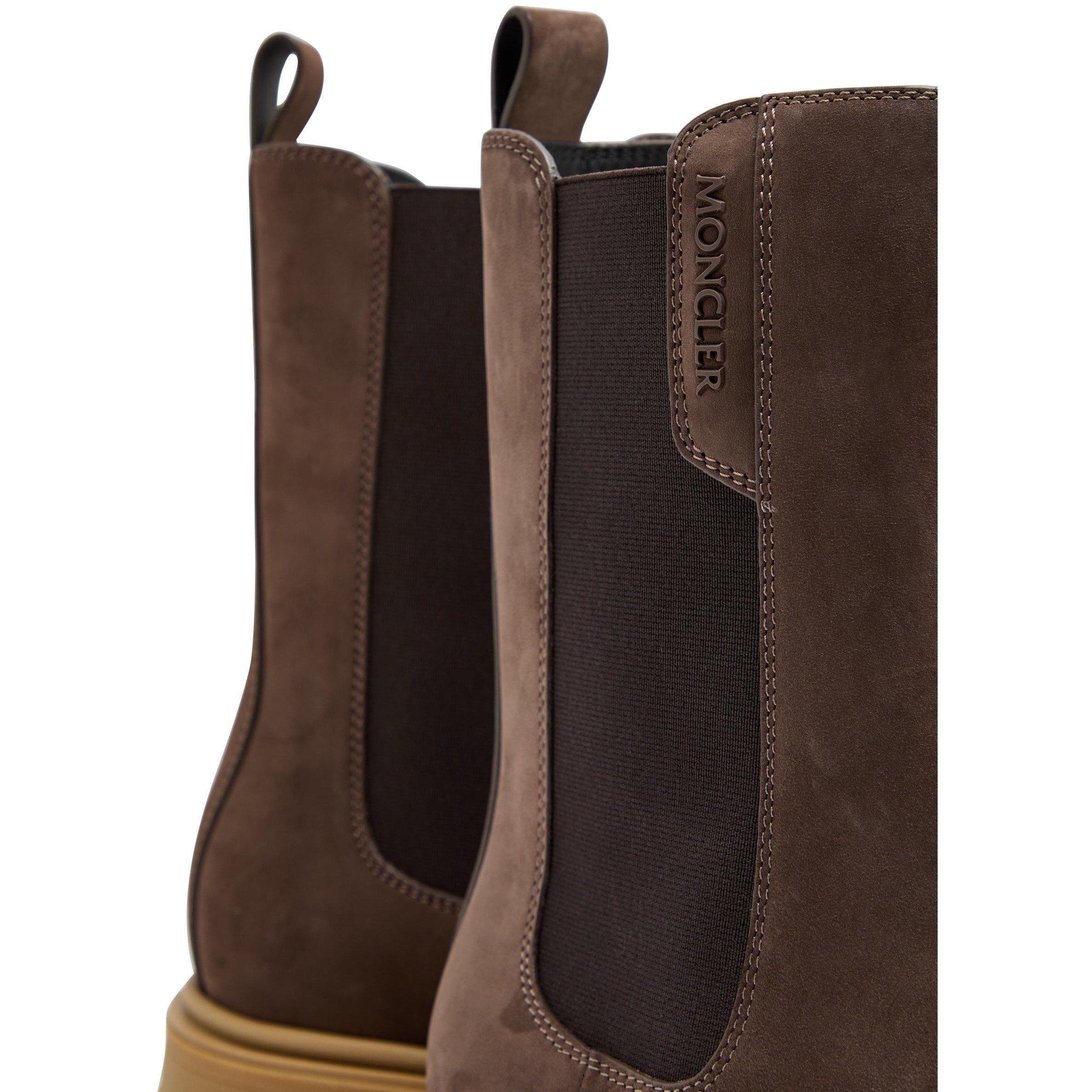 BROWN - Moncler - AUREA CHELSEA ANKLE BOOTS - 4