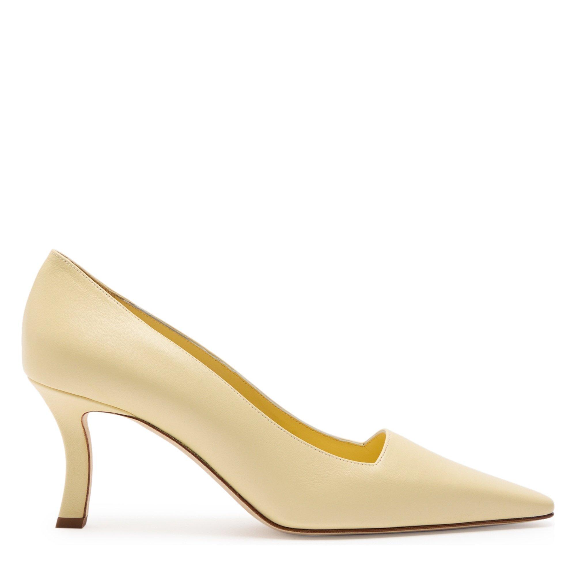 YELLOW - Manolo Blahnik - MOIRALO 70 SUEDE PUMP