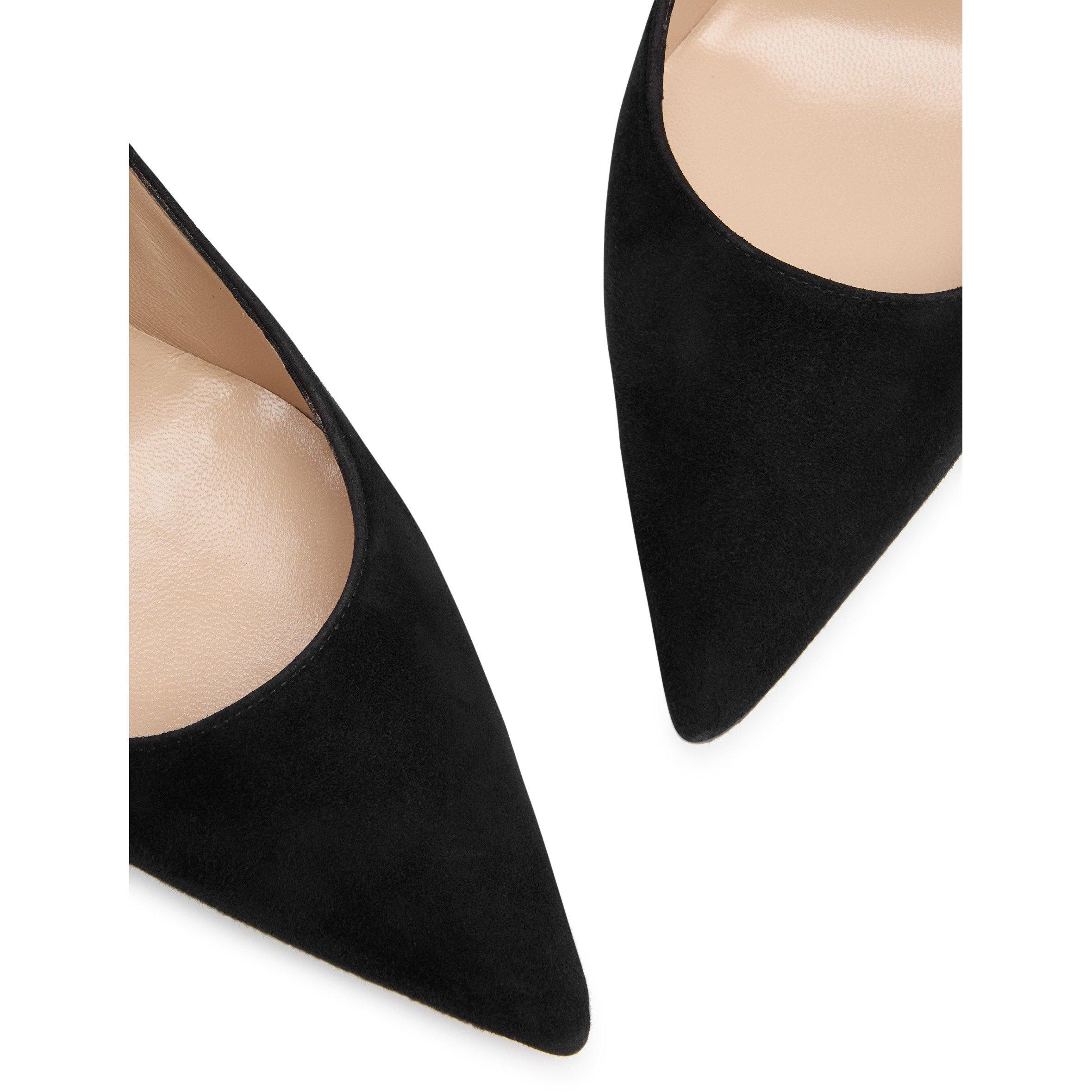 BLACK - Manolo Blahnik - BIBI SUEDE PUMP 70MM - 4