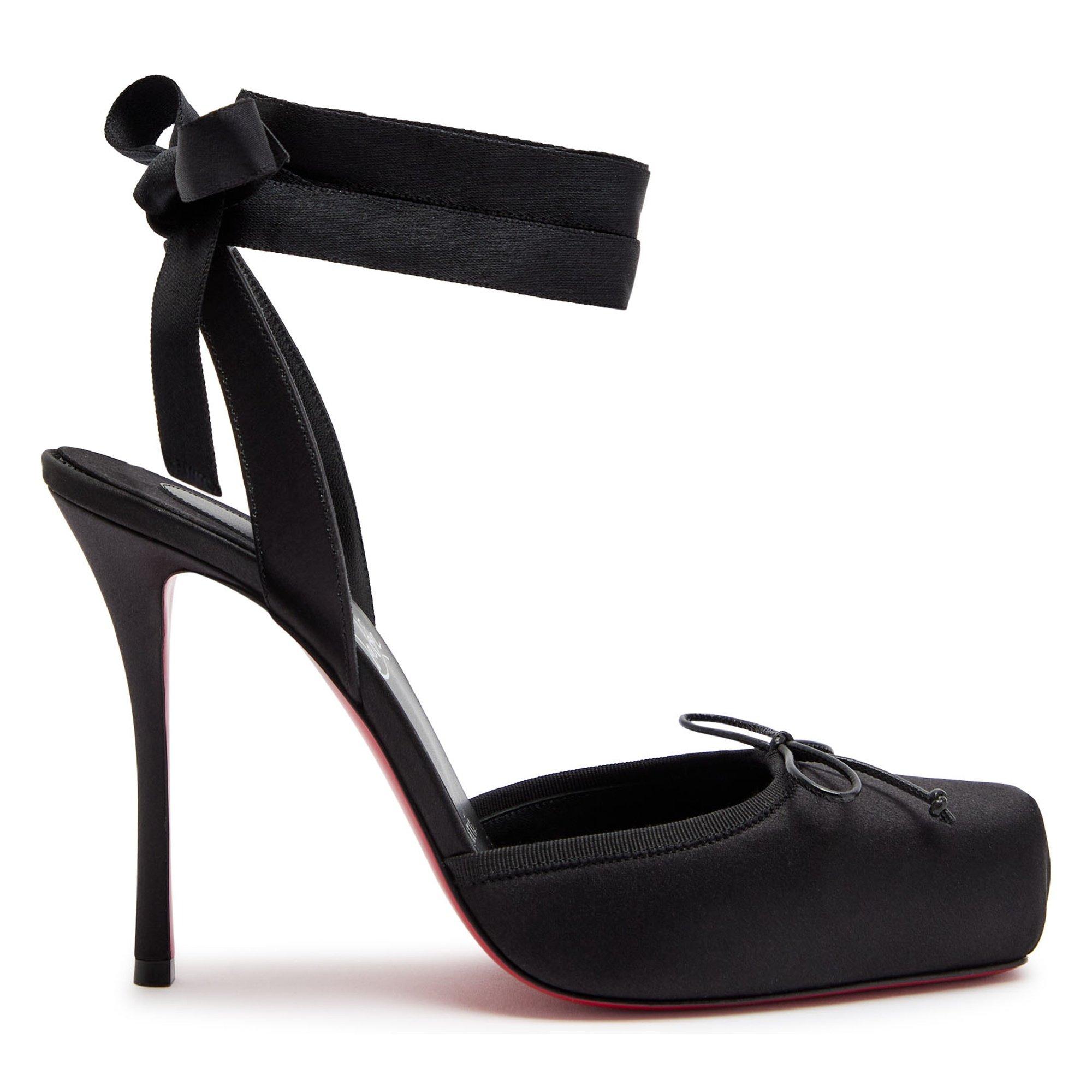 Christian Louboutin Women's Cassia Lace-Up Satin Court Shoes