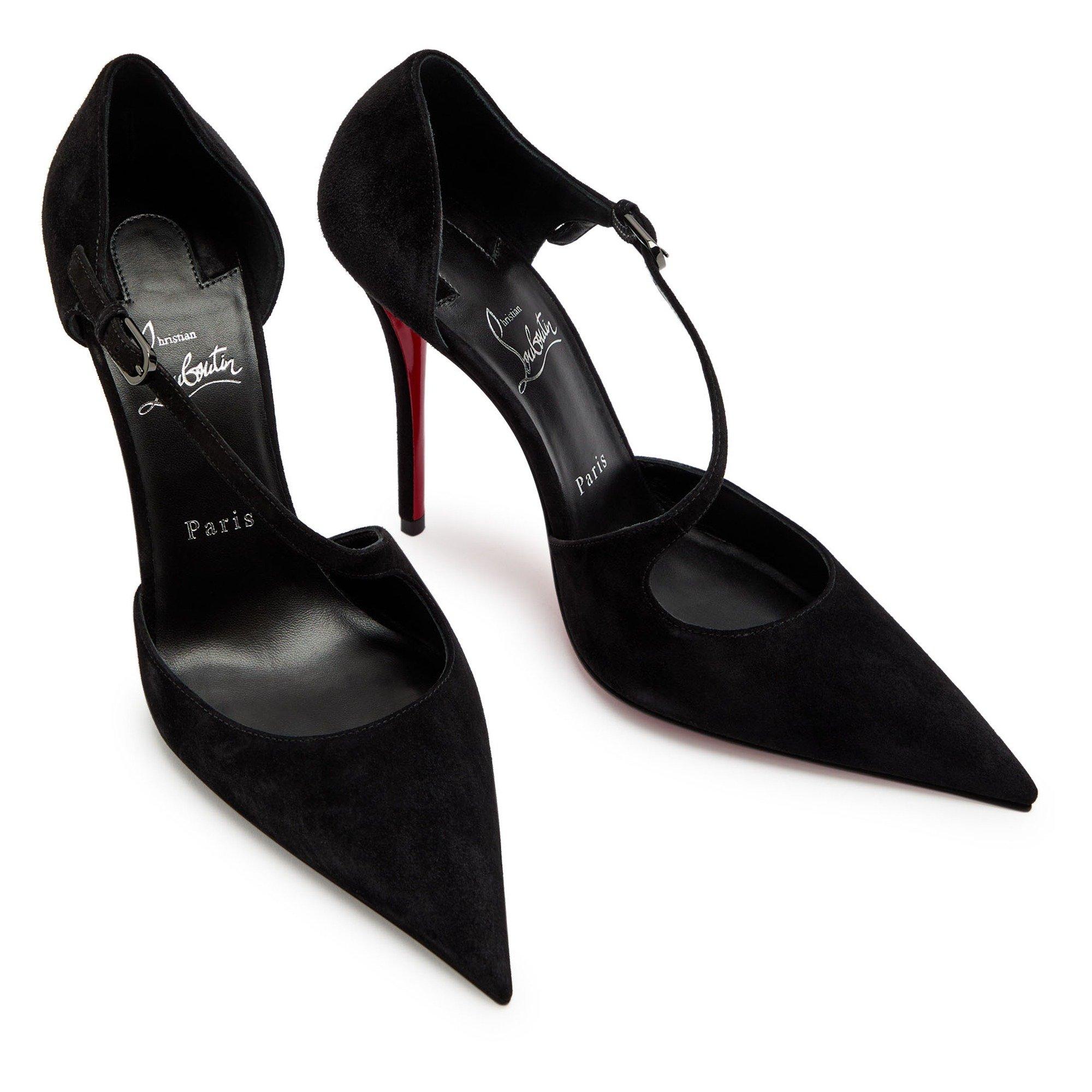 BLACK - Christian Louboutin - MISS ZIGGYTA 100 SUEDE - 3