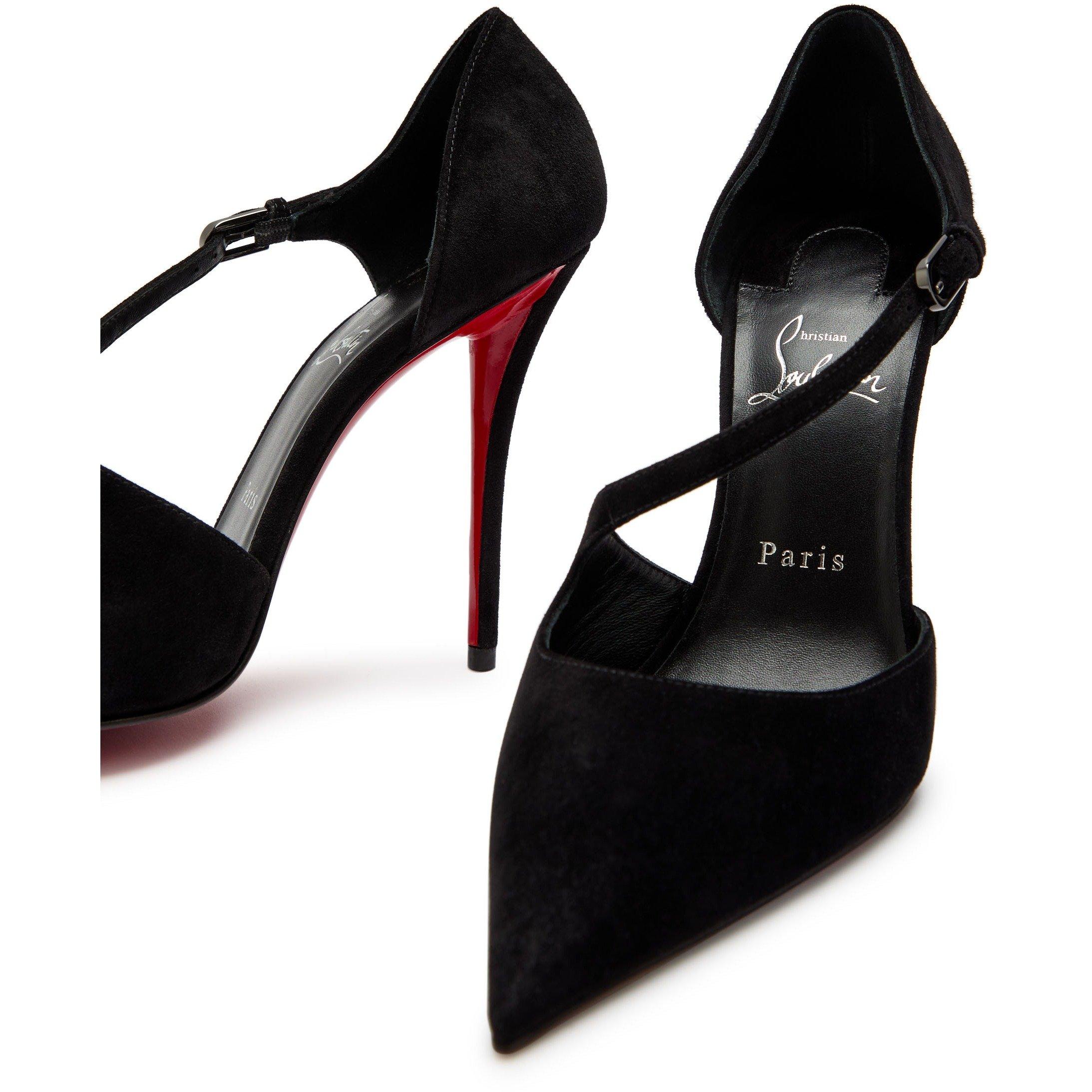 BLACK - Christian Louboutin - MISS ZIGGYTA 100 SUEDE - 4