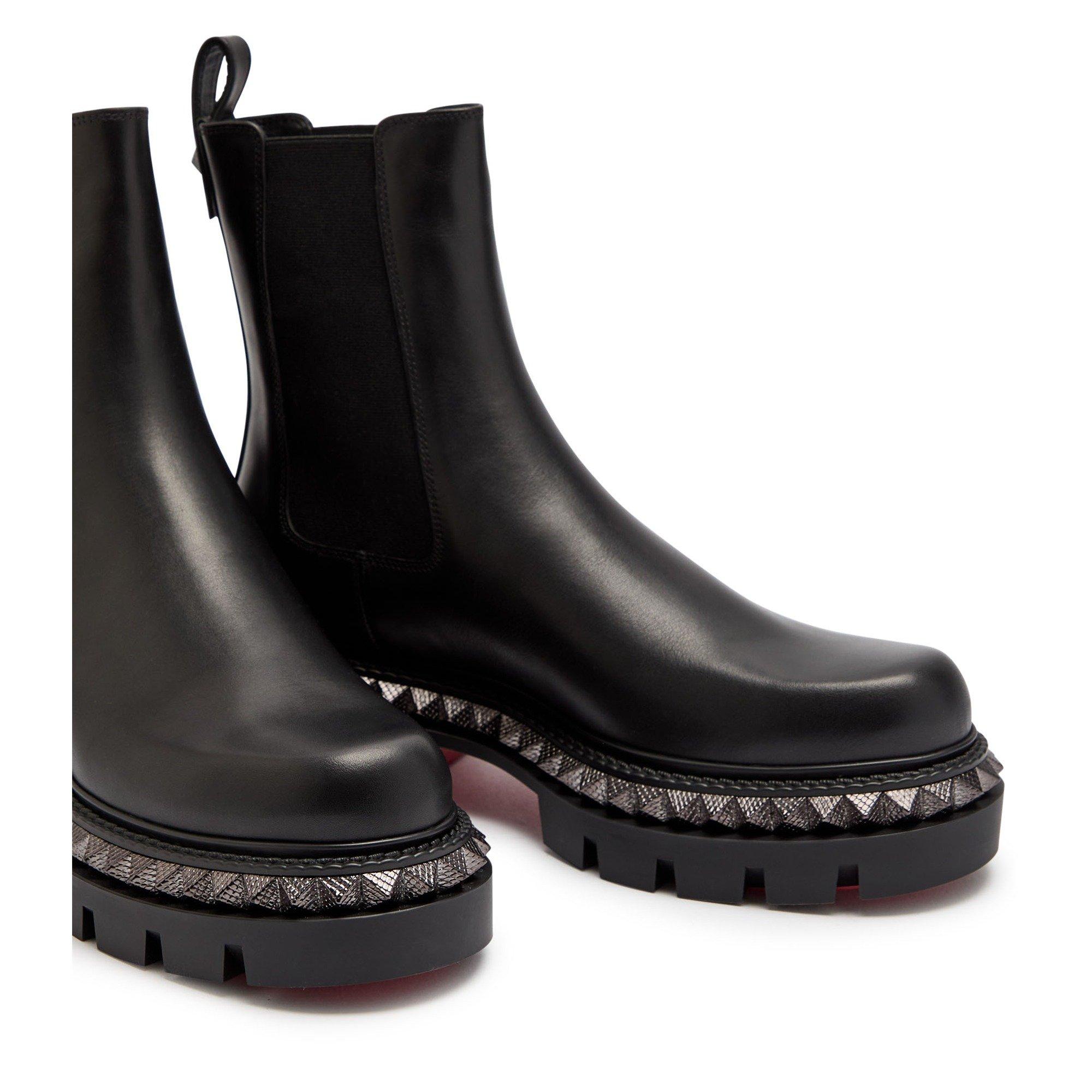BLACK - Christian Louboutin - ST EMILIA PYRACLOU LUG BOOT - 3