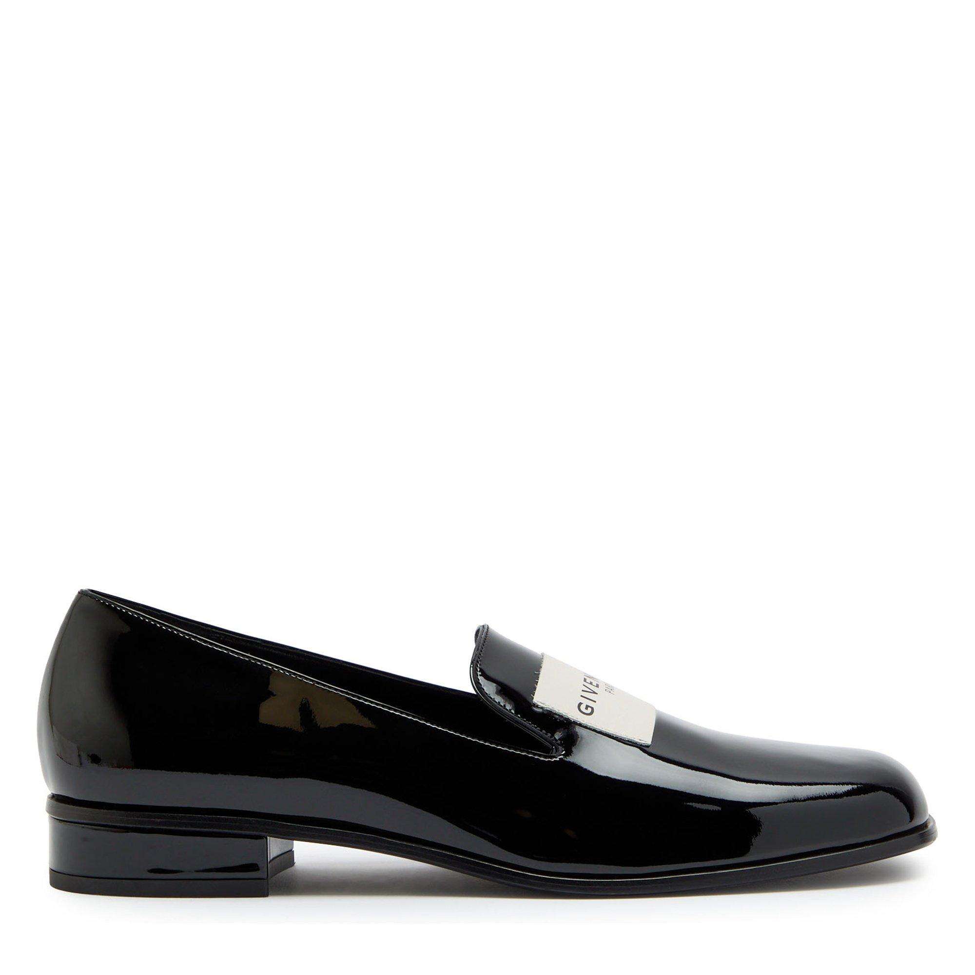 BLACK - GIVENCHY - TUX PATENT LOGO LOAFER - 1