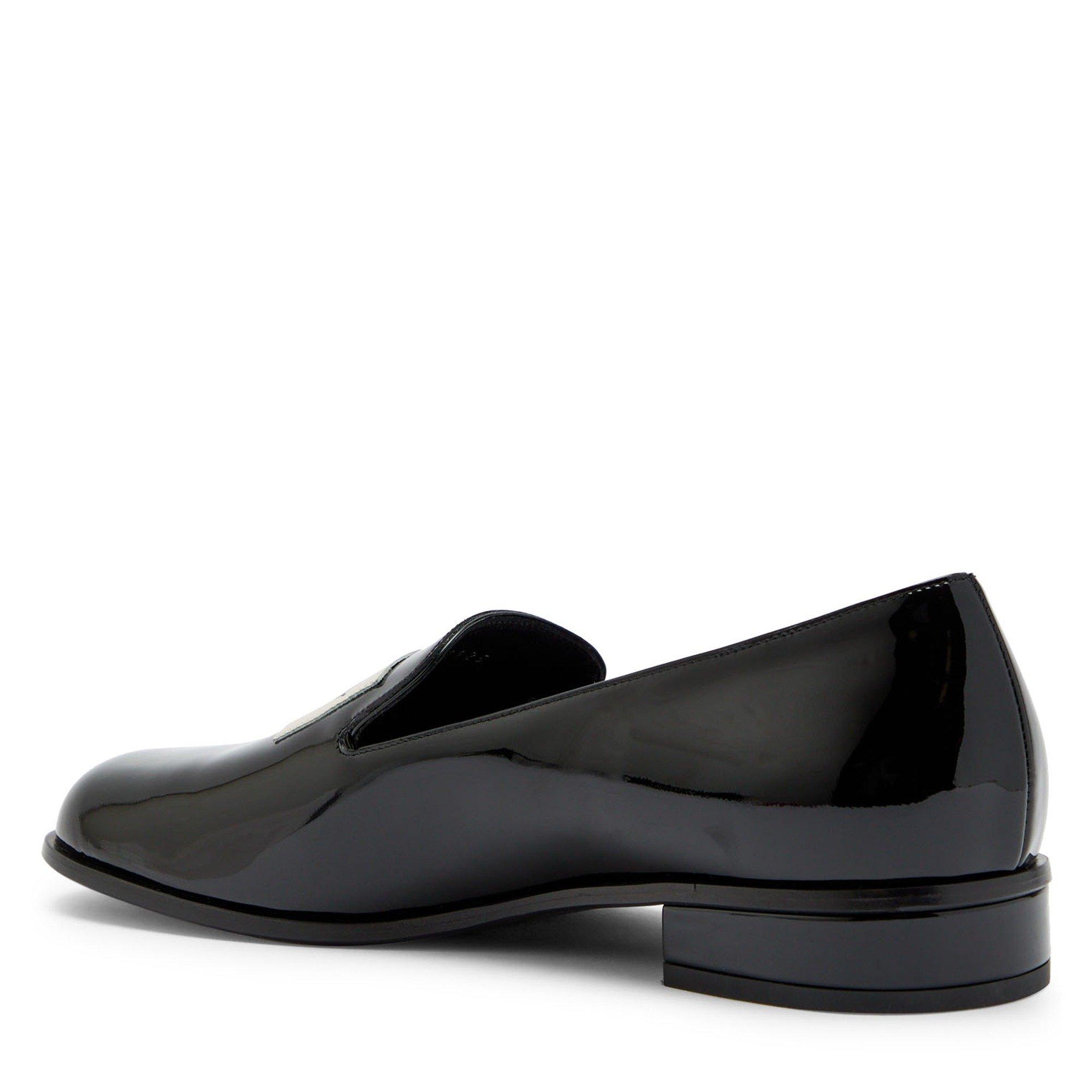 BLACK - GIVENCHY - TUX PATENT LOGO LOAFER - 2