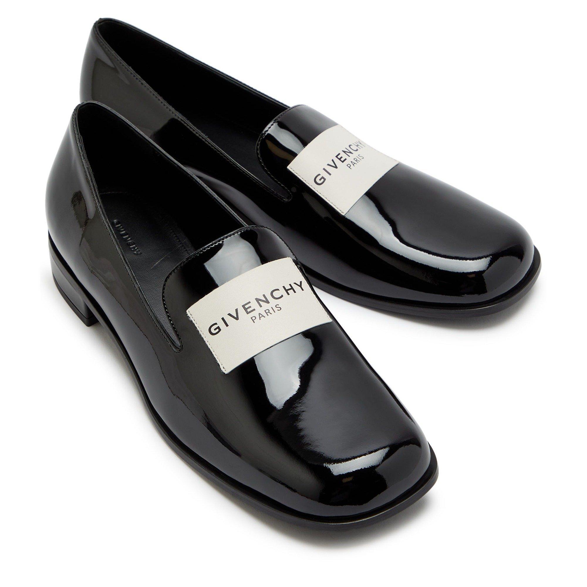 BLACK - GIVENCHY - TUX PATENT LOGO LOAFER - 3