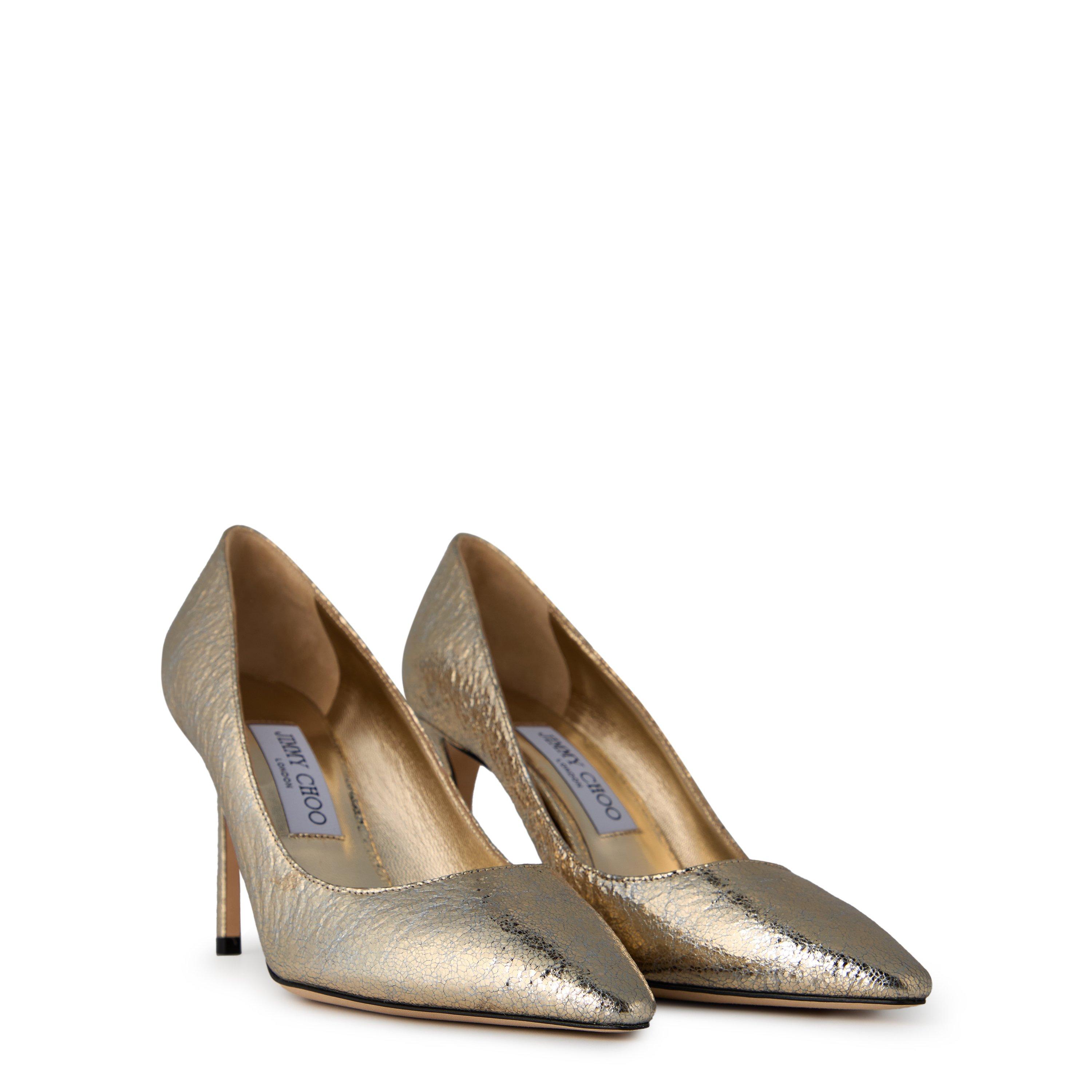 Gold - Jimmy Choo - Women's Glitter Romy 85 Heels - 4
