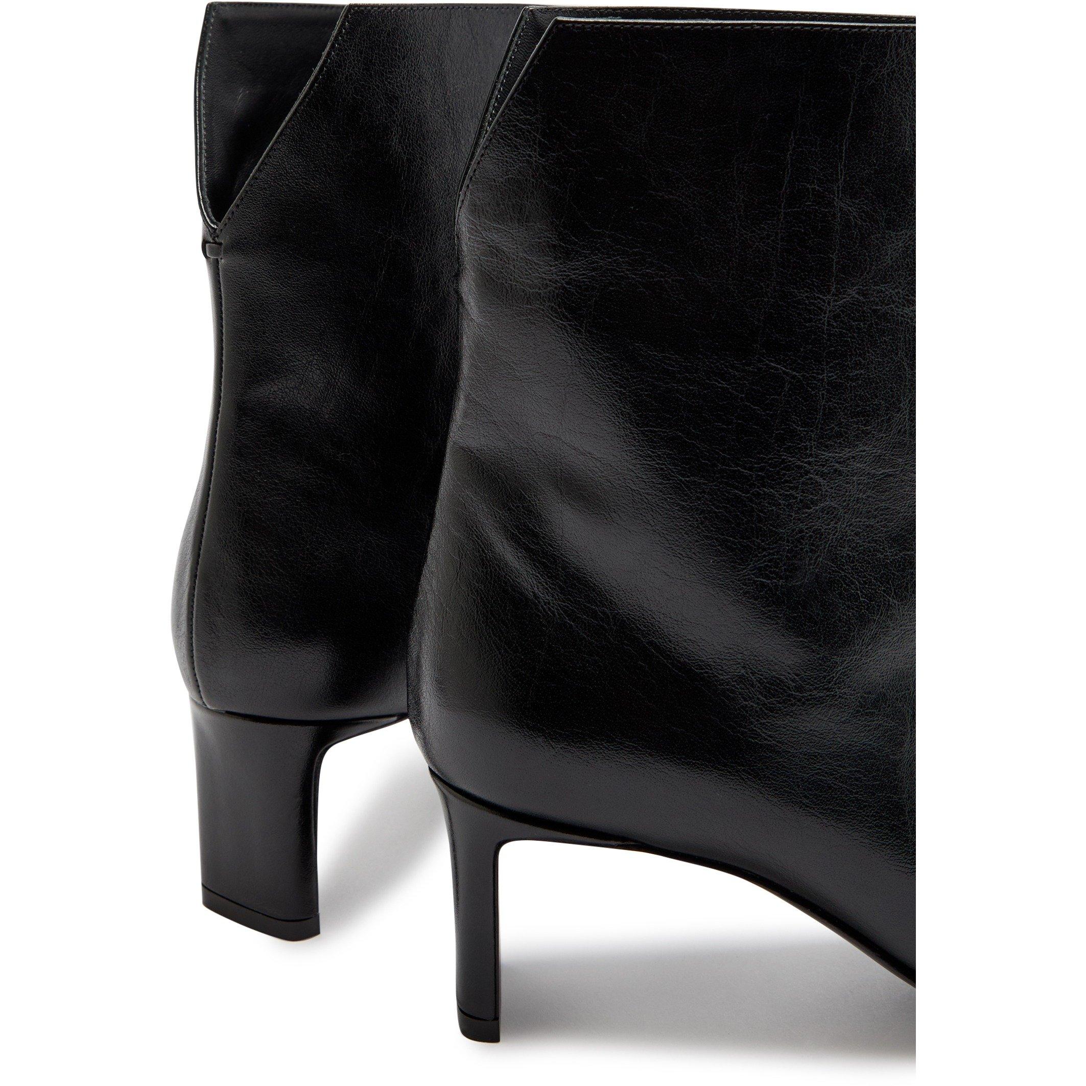 BLACK - Khaite - Women's Ona 55 Leather Heeled Ankle Boots - 5