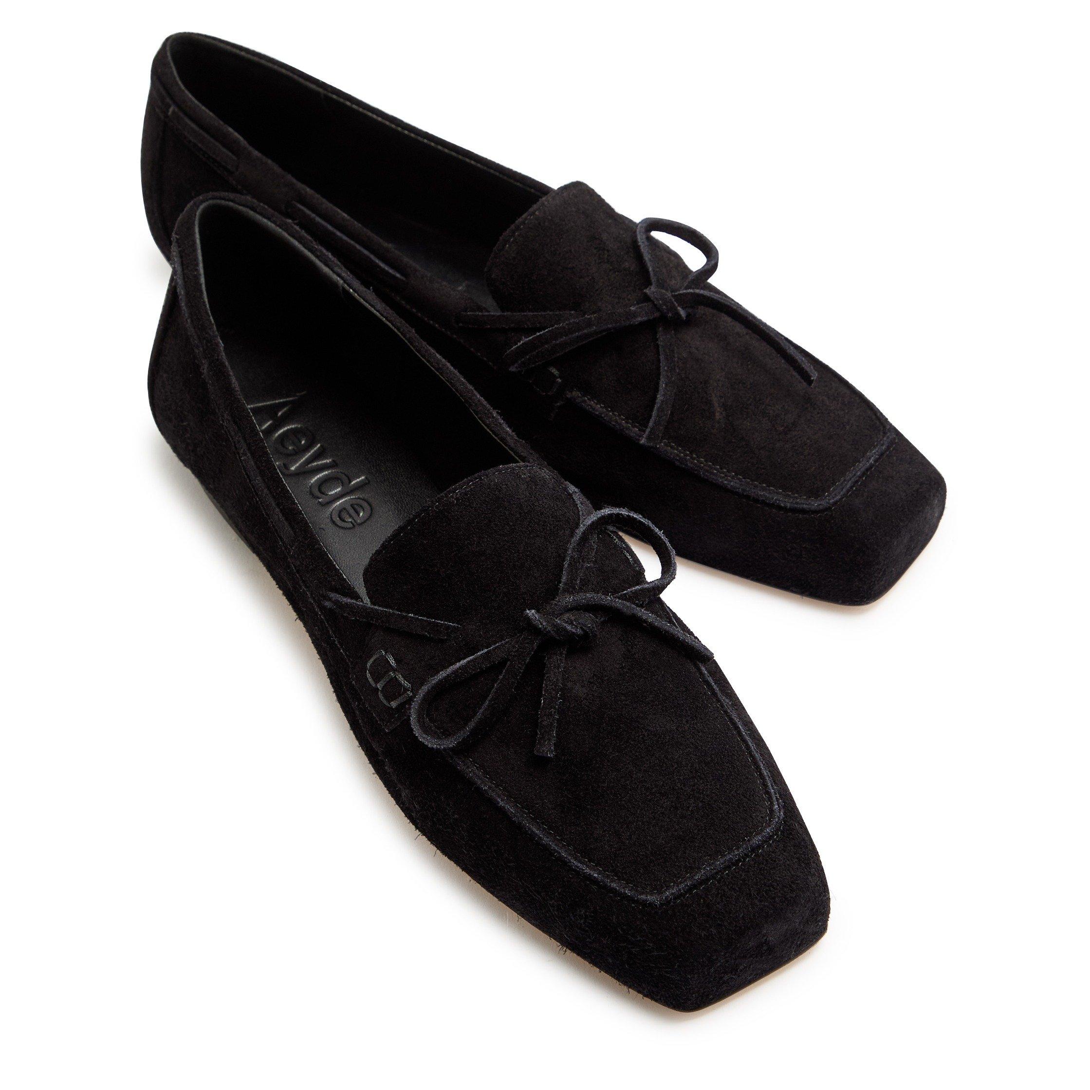 BLACK - Aeyde - JASPER COW SUEDE LEATHER BLACK - 3
