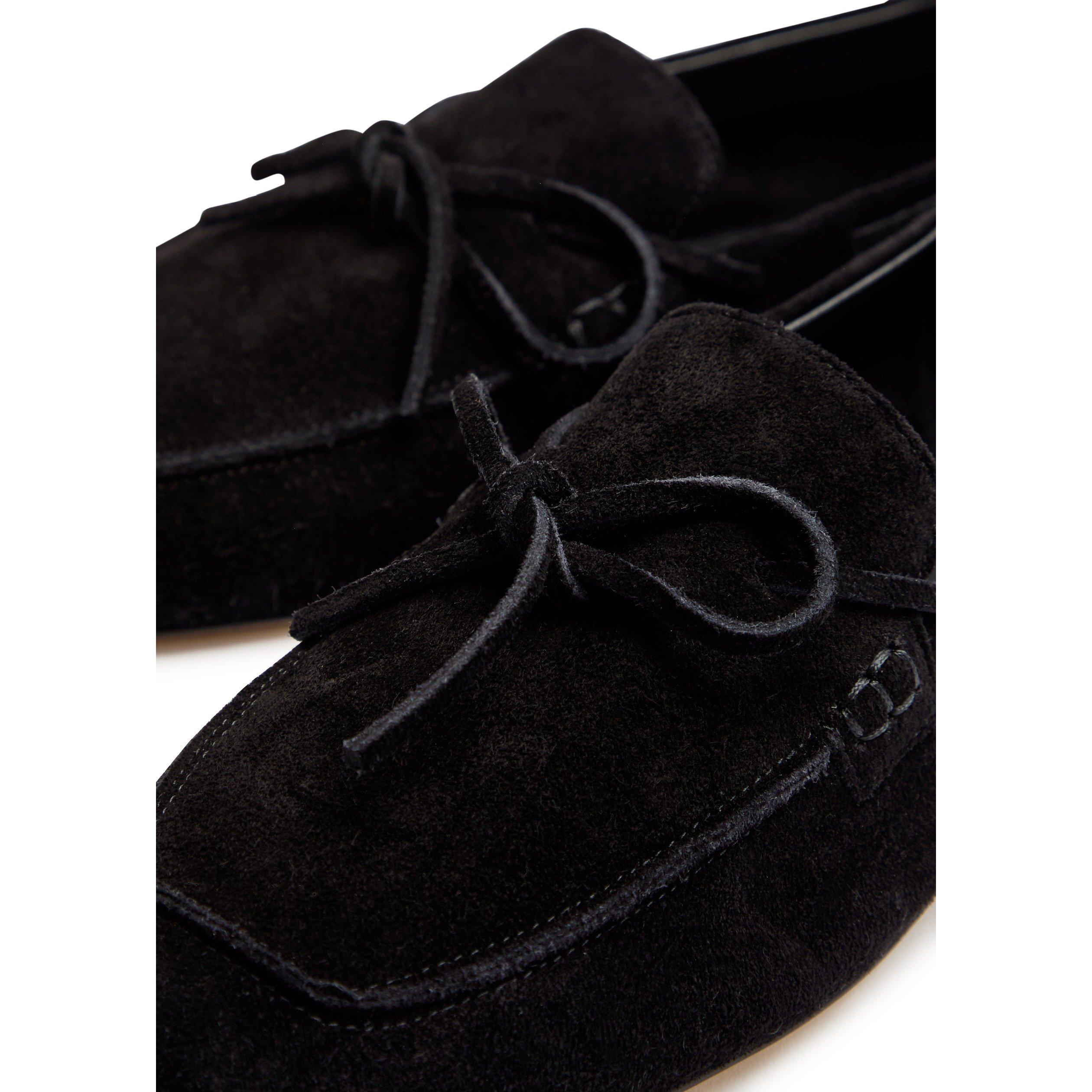 BLACK - Aeyde - JASPER COW SUEDE LEATHER BLACK - 4