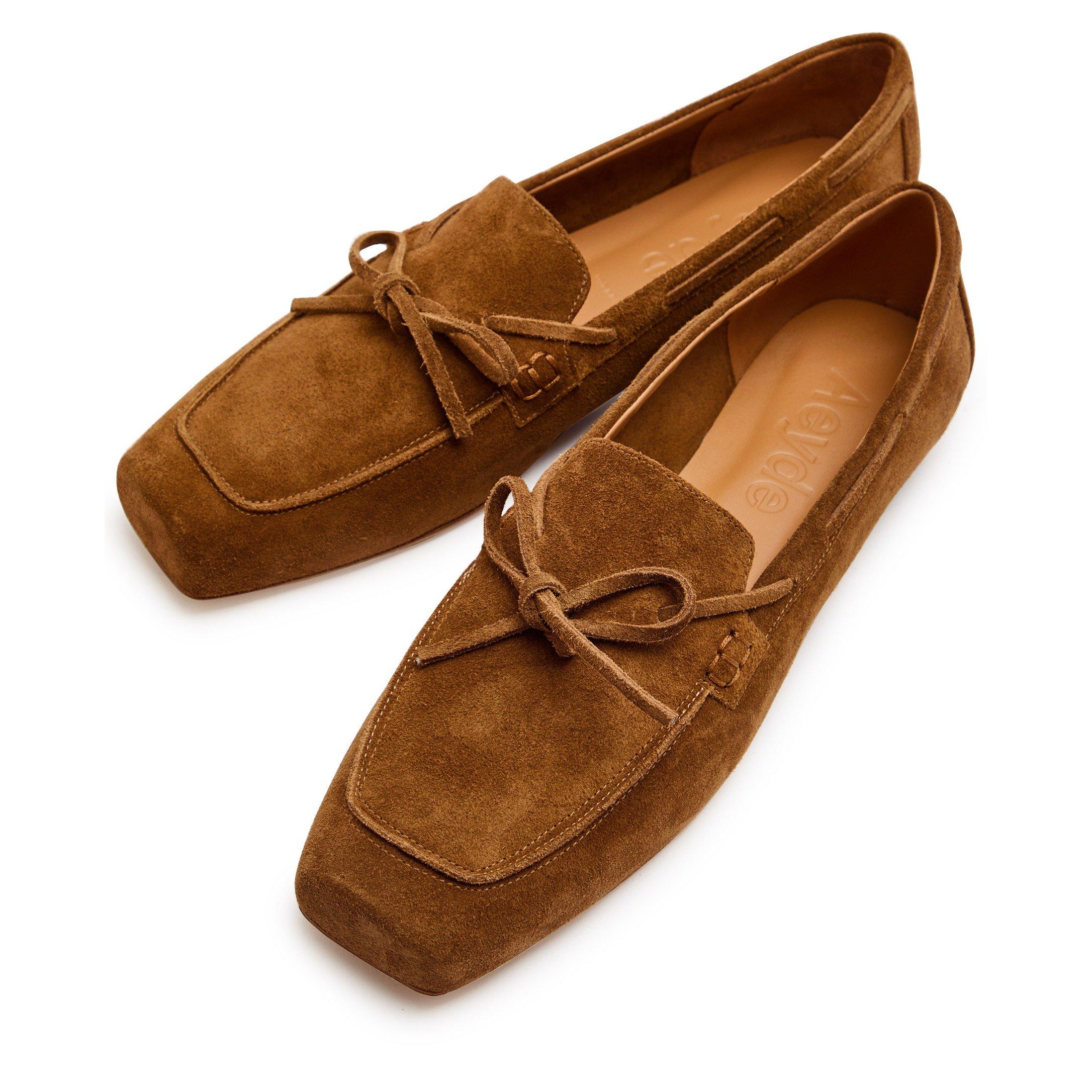 BROWN - Aeyde - JASPER COW SUEDE LEATHER TOBAC - 3